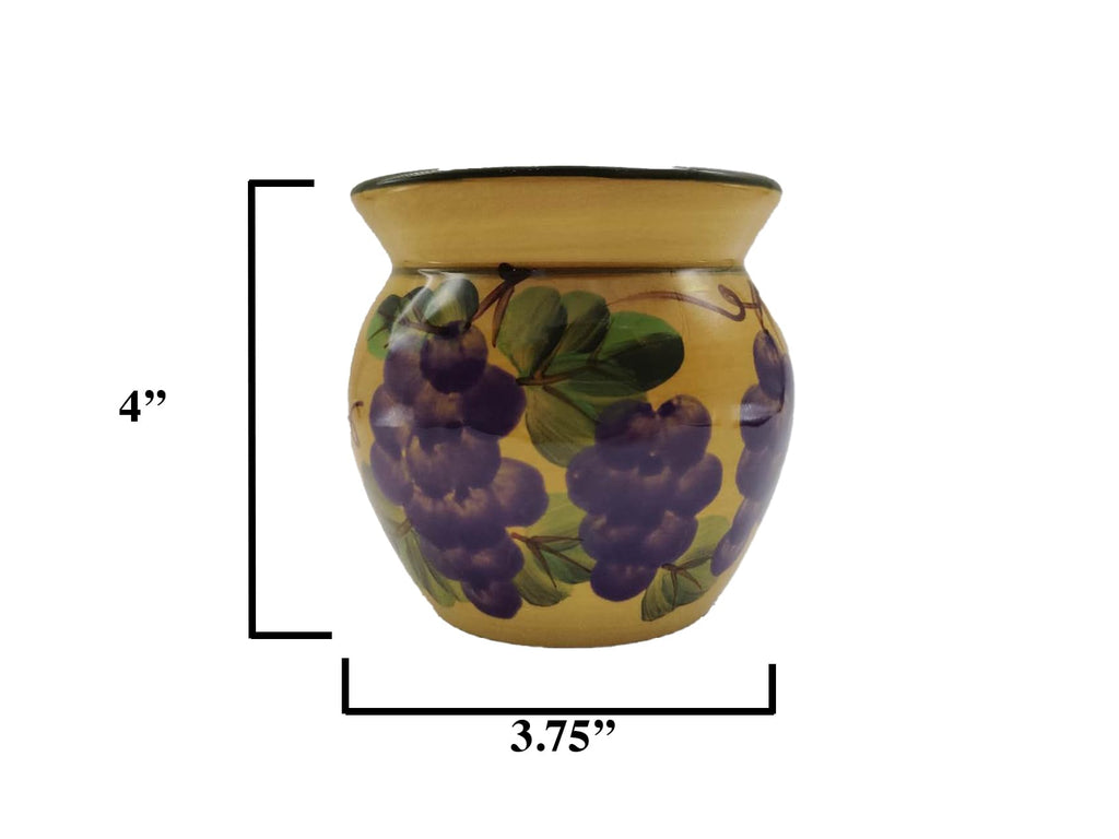ACK Ceramic Hand Painted Tart Burner, Wax Melter, Wax Melt Warmer, Candle Wax Burner