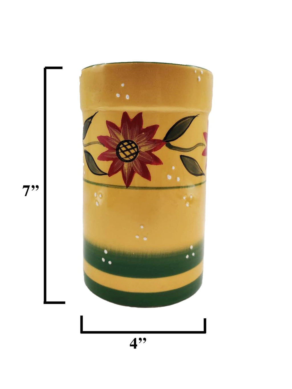 ACK 3D Sunflower Utensil Holder, Utensil Crock, Modern Kitchen Decor, Kitchen Storage
