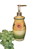 Country Sunflower Collection, Ceramic Kitchen Lotion Jar, 82988ack, by ACK