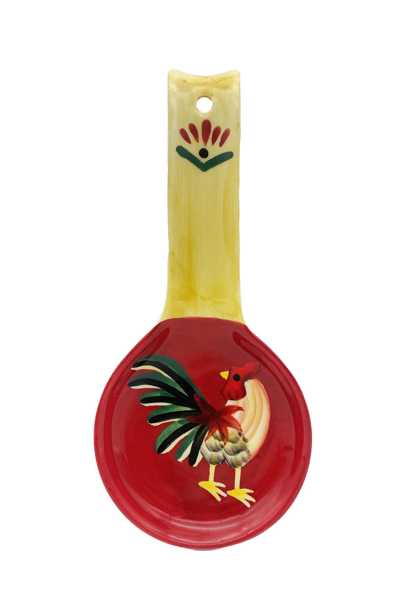 ACK Ceramic Spoon Rest, Cooking Spoon Holder for Kitchen Counter, Utensil Rest for Spoon, Ladle, Spatula, Kitchen Decor
