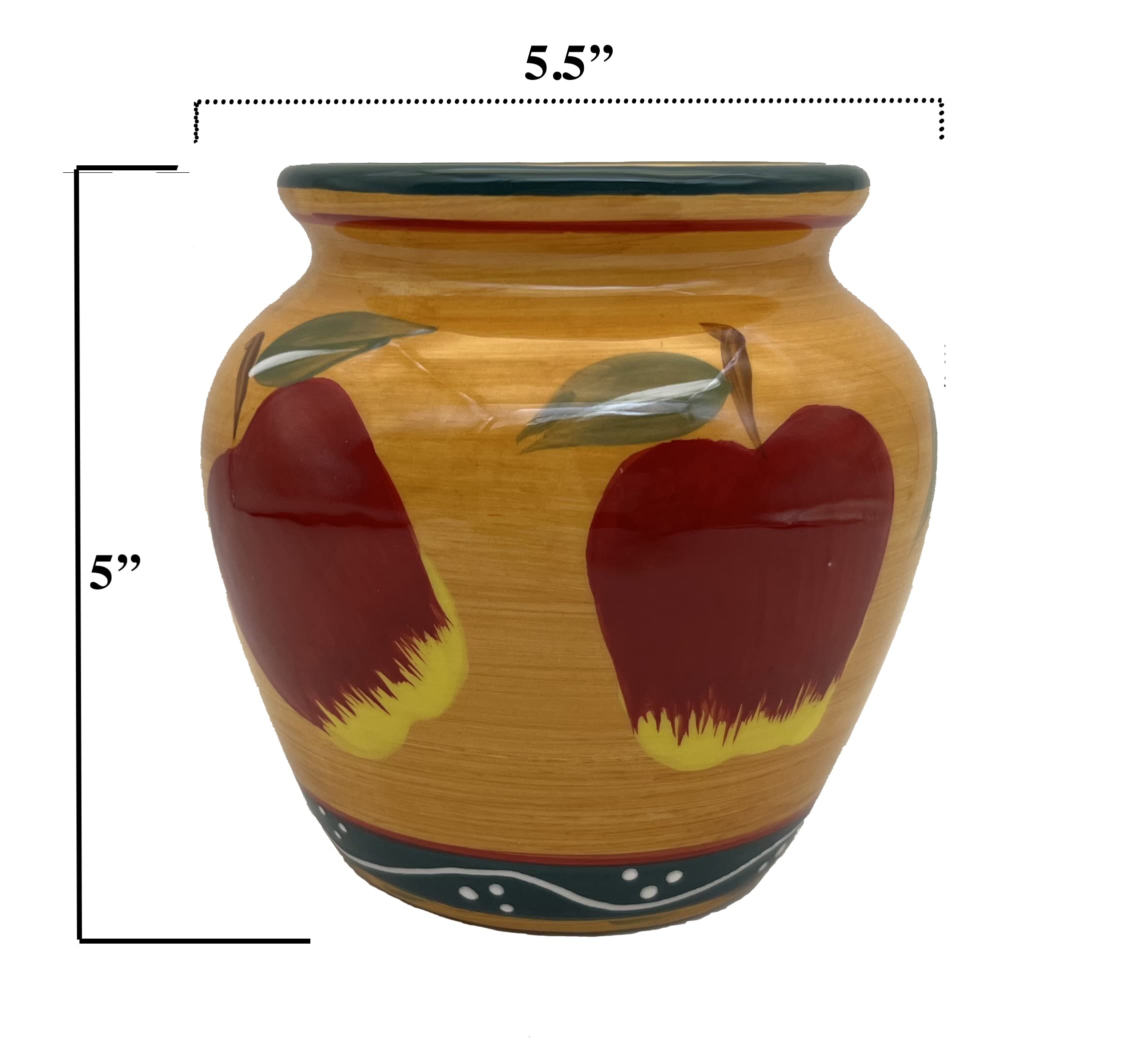 ACK Ceramic Hand Painted Tart Burner, Wax Melter, Wax Melt Warmer, Candle Wax Burner