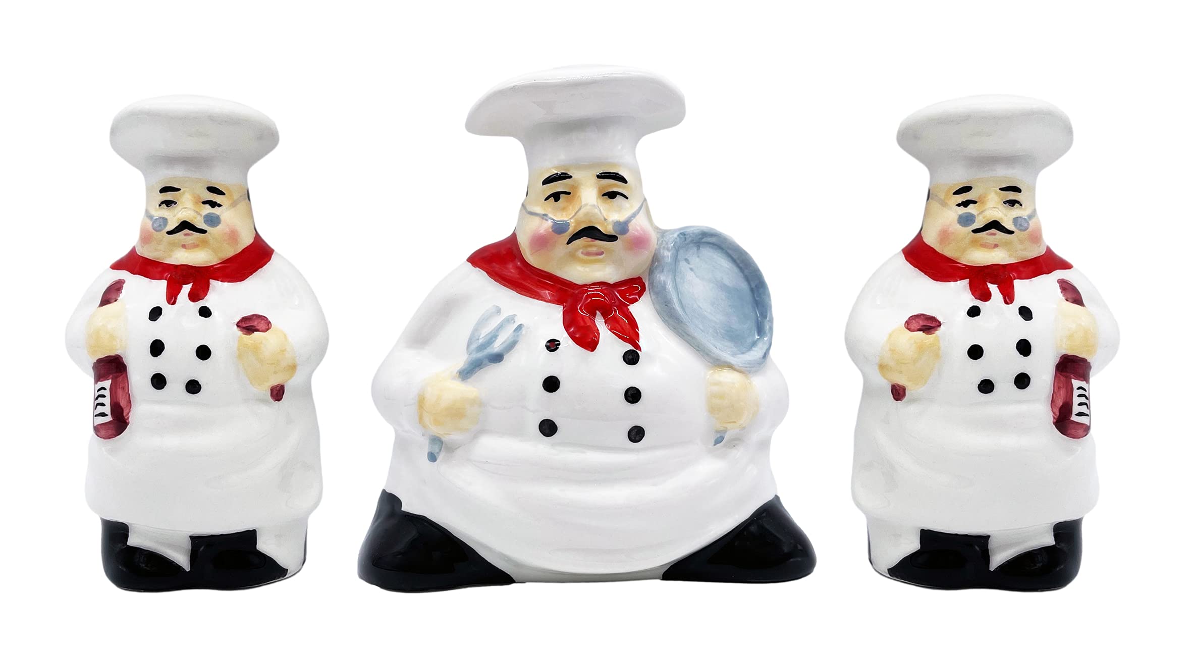 ACK Salt and Pepper Shaker, Kitchen Décor with Napkin holder