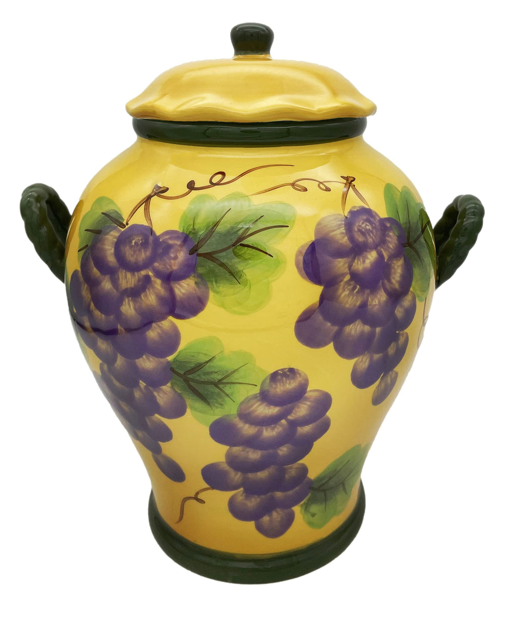 ACK Ceramic Cookie Jar with Lid, Food Storage Jar, Kitchen Décor, Snack Storage Container for Cookie, Candy