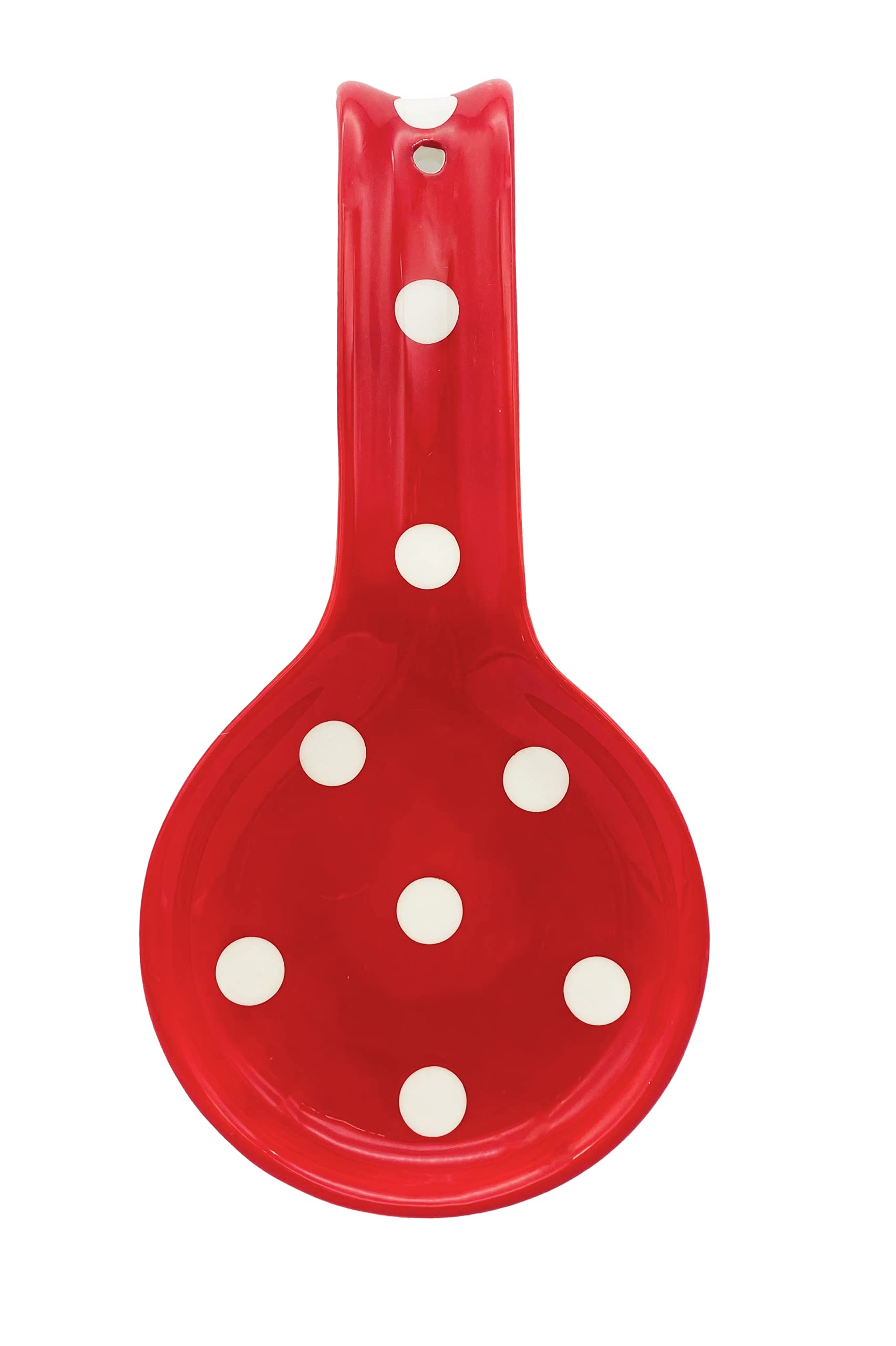 ACK Ceramic Spoon Rest, Cooking Spoon Holder for Kitchen Counter, Utensil Rest for Spoon, Ladle, Spatula, Kitchen Decor