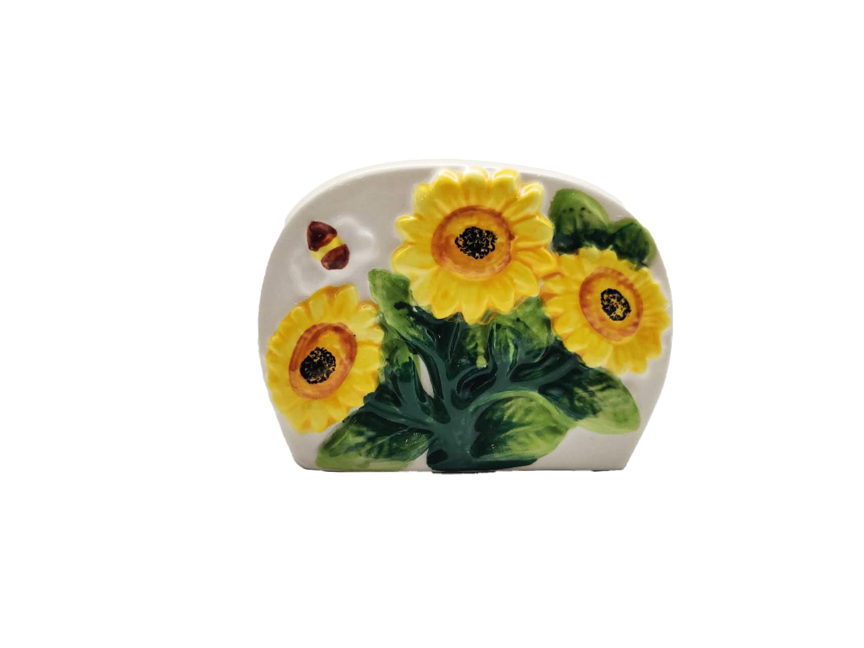 ACK Ceramic Hand Painted Napkin Holder for Kitchen, Resturant, Kitchen Décor
