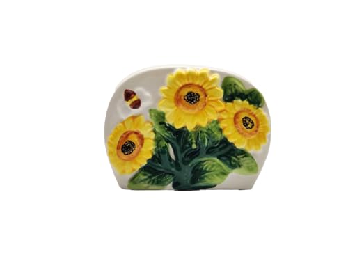 ACK Ceramic Hand Painted Napkin Holder for Kitchen, Resturant, Kitchen Décor