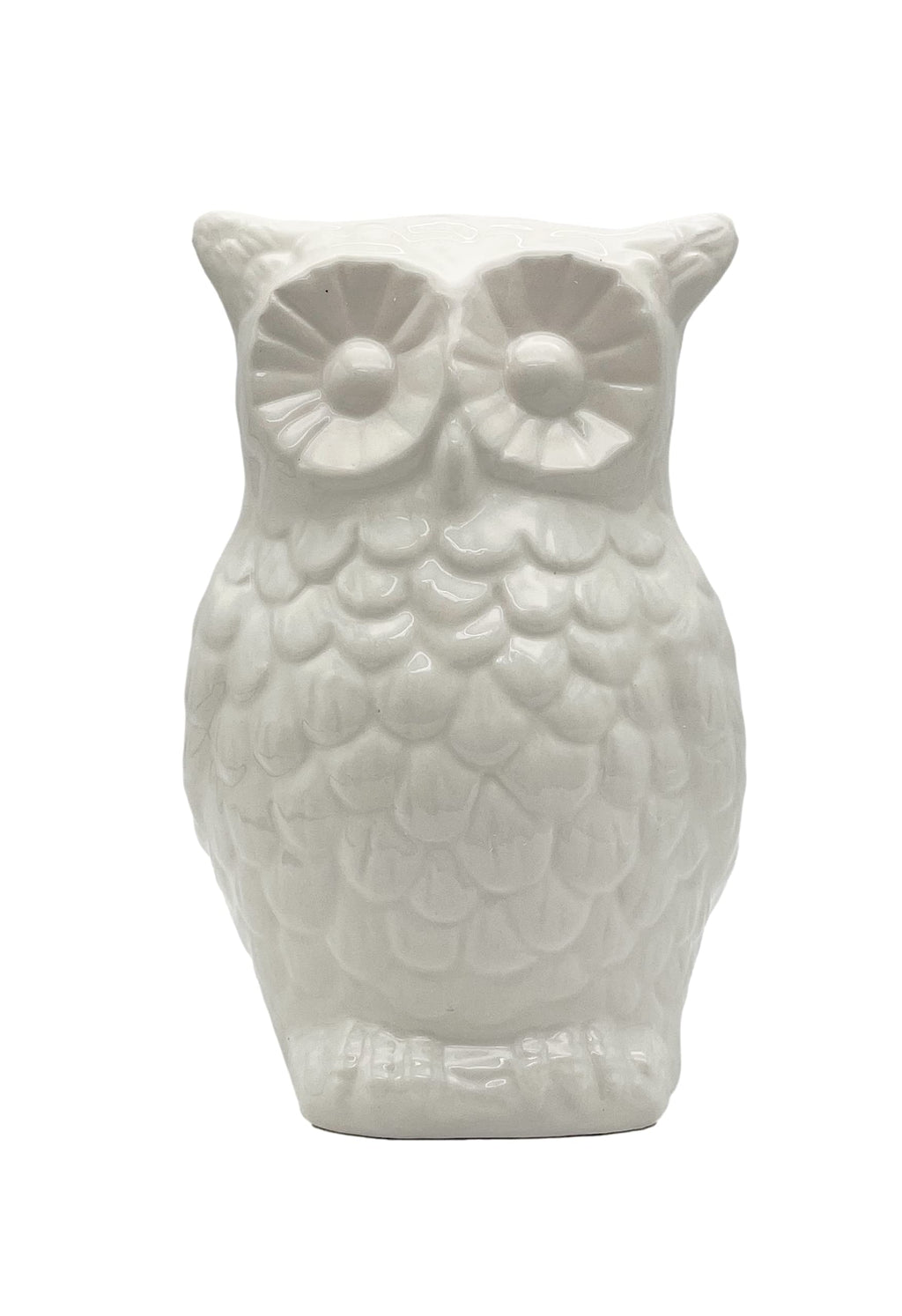 Tuscan Collection Ceramic Owl Coins Money Bank 8"H, By ACK "Your choice of color"