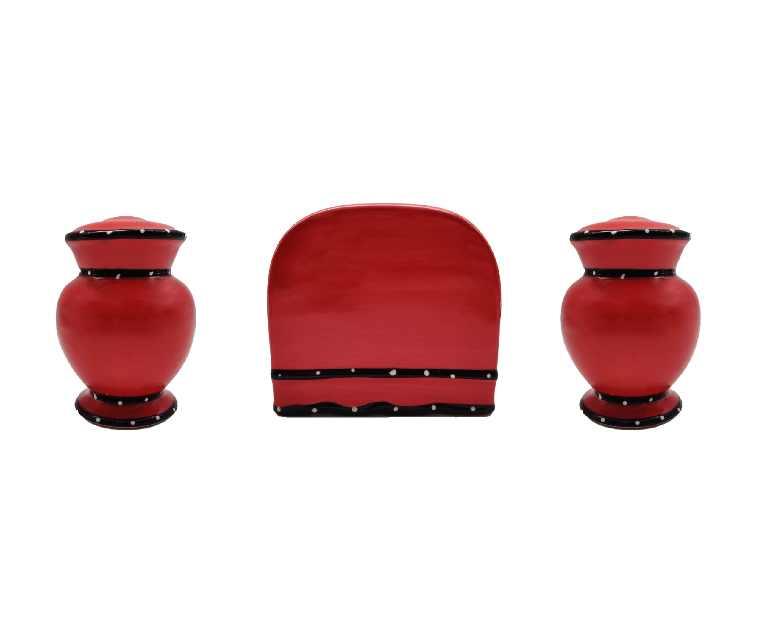 ACK Salt and Pepper Shaker, Kitchen Décor with Napkin holder