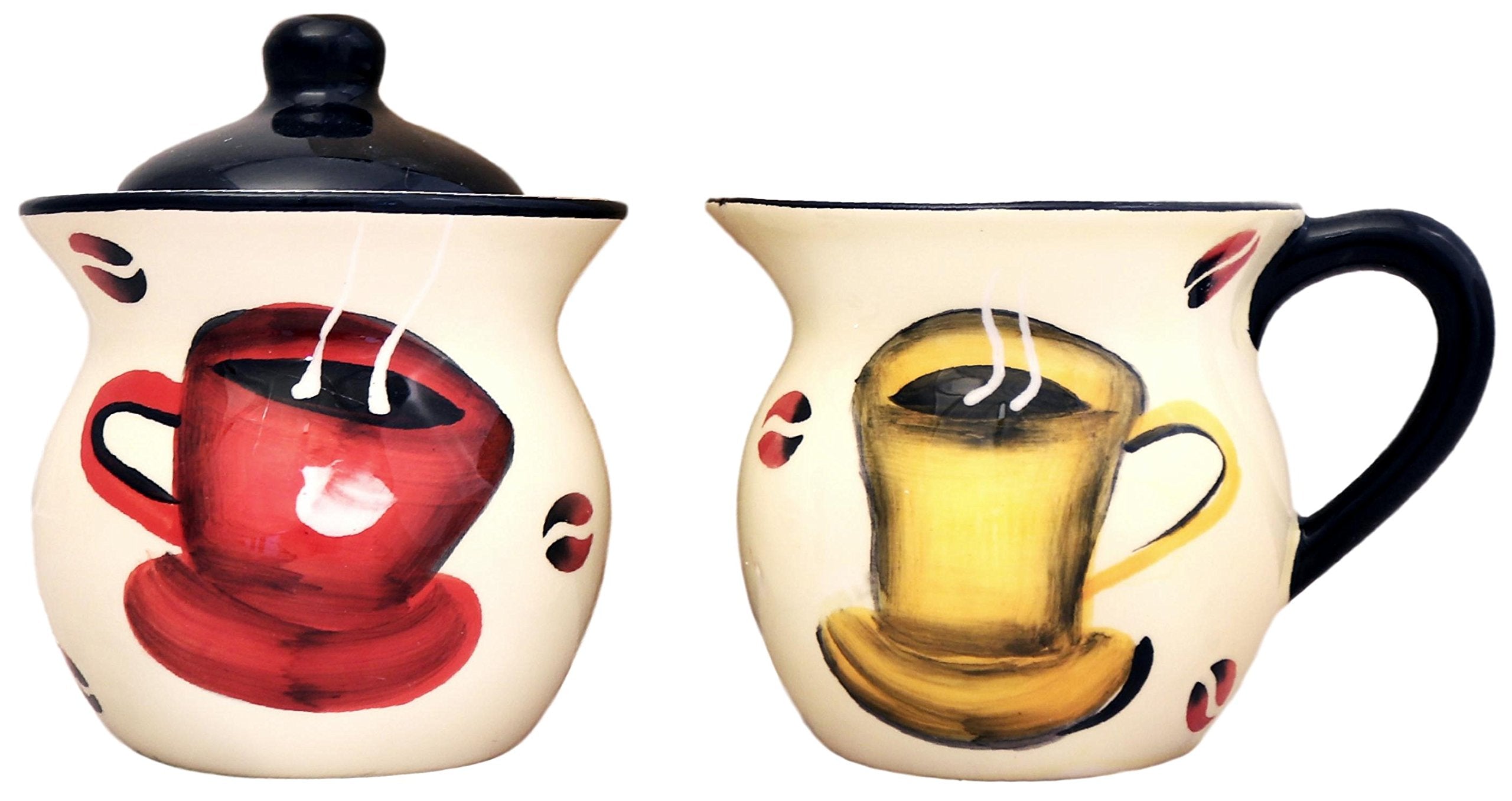 ACK Ceramic Cream and Sugar Set