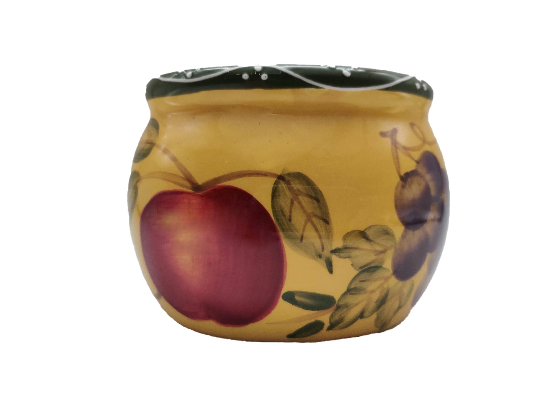 ACK Ceramic Hand Painted Soap/Sponge Holder for Kitchen Sink, Kitchen Décor, Scouring Pad