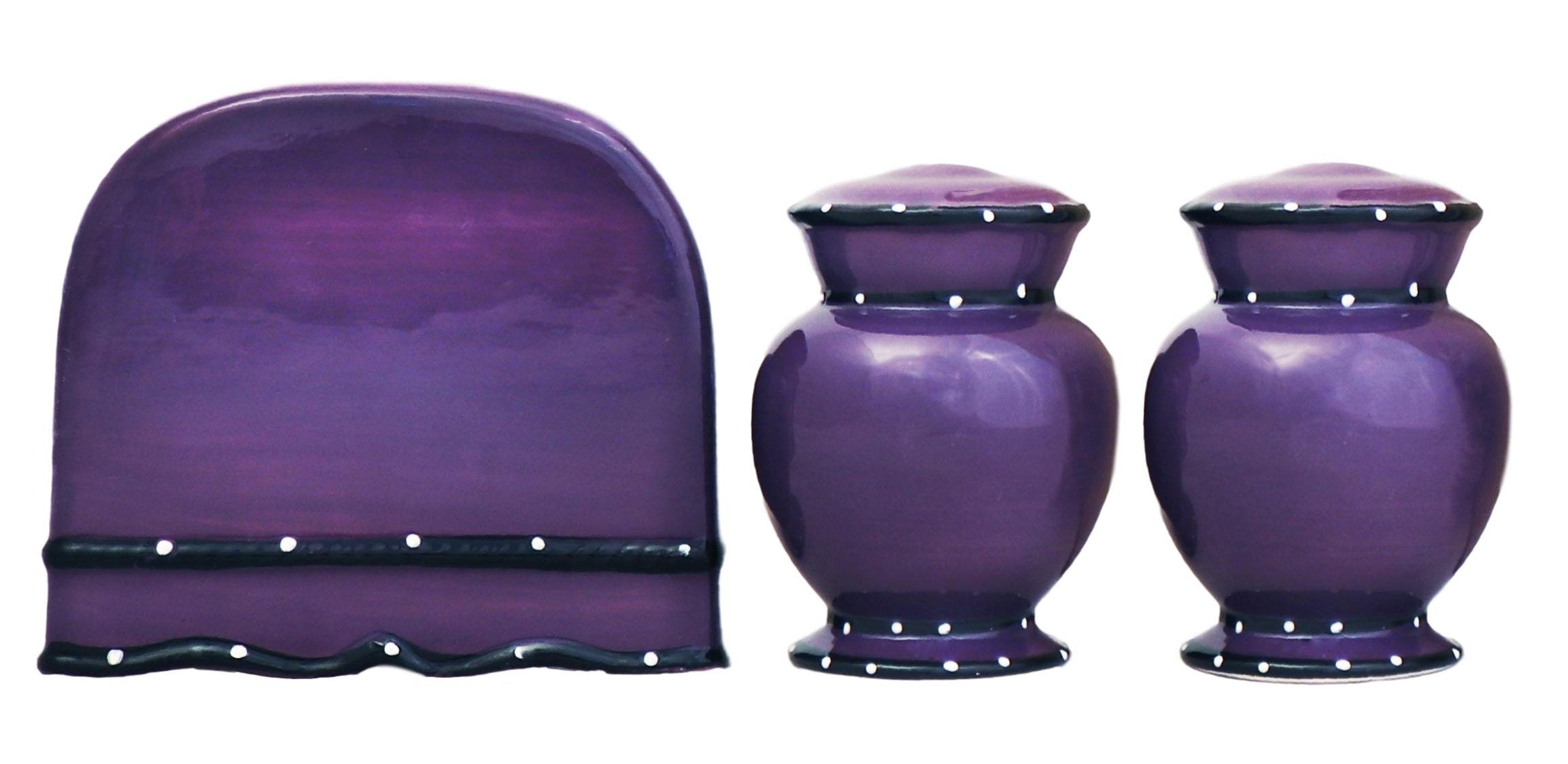 ACK Salt and Pepper Shaker, Kitchen Décor with Napkin holder