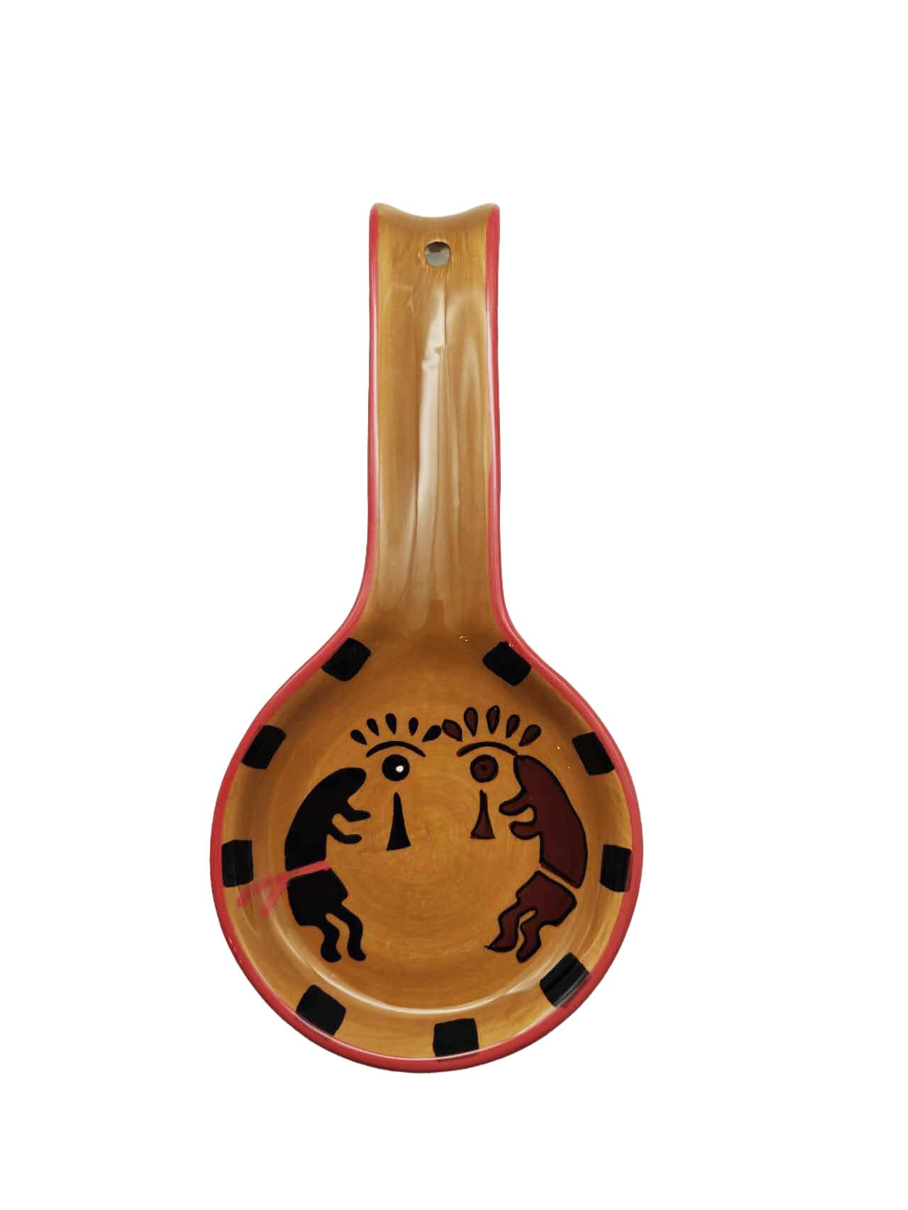 ACK Ceramic Spoon Rest, Cooking Spoon Holder for Kitchen Counter, Utensil Rest for Spoon, Ladle, Spatula, Kitchen Decor