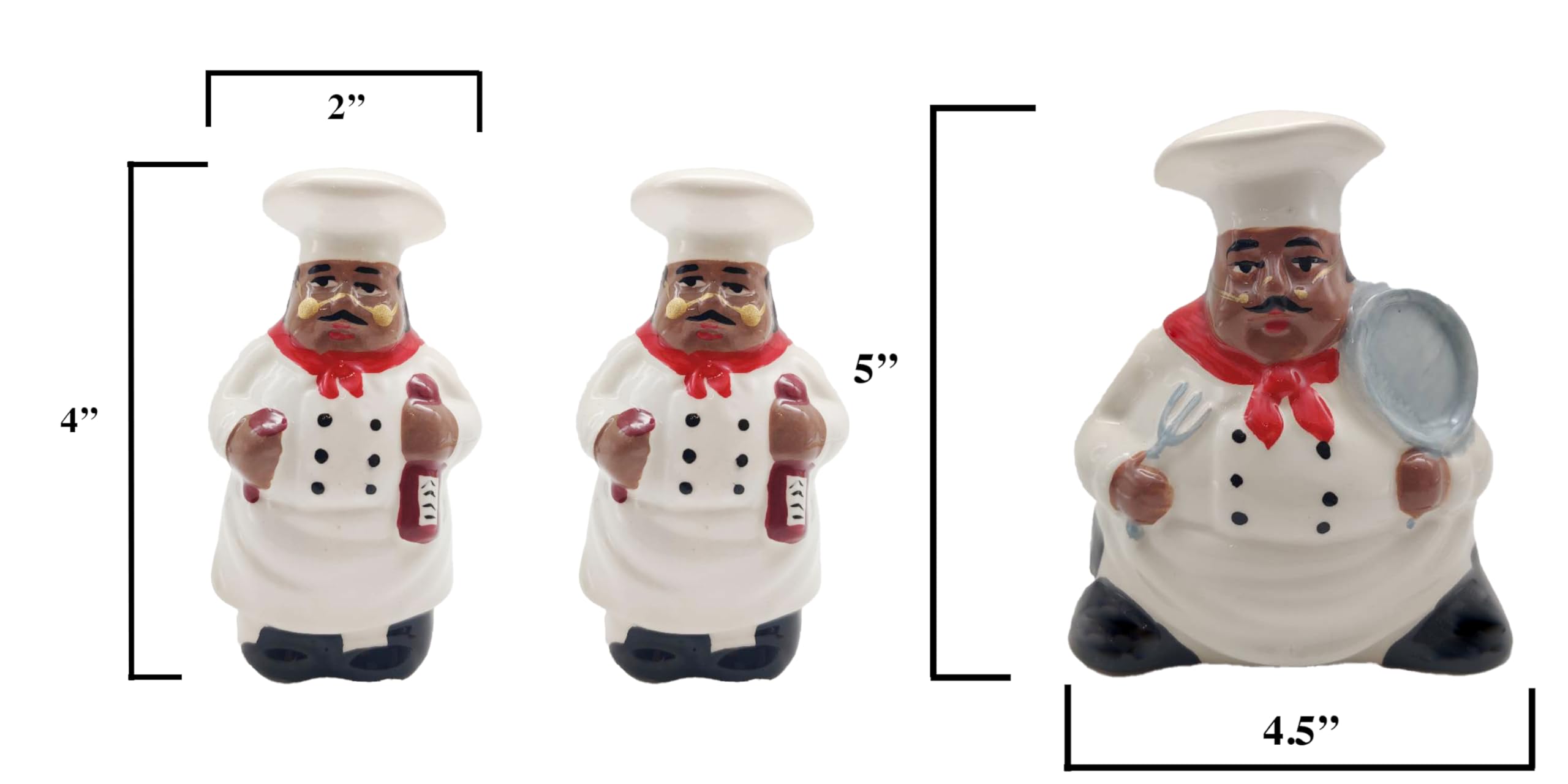 ACK Salt and Pepper Shaker, Kitchen Décor with Napkin holder