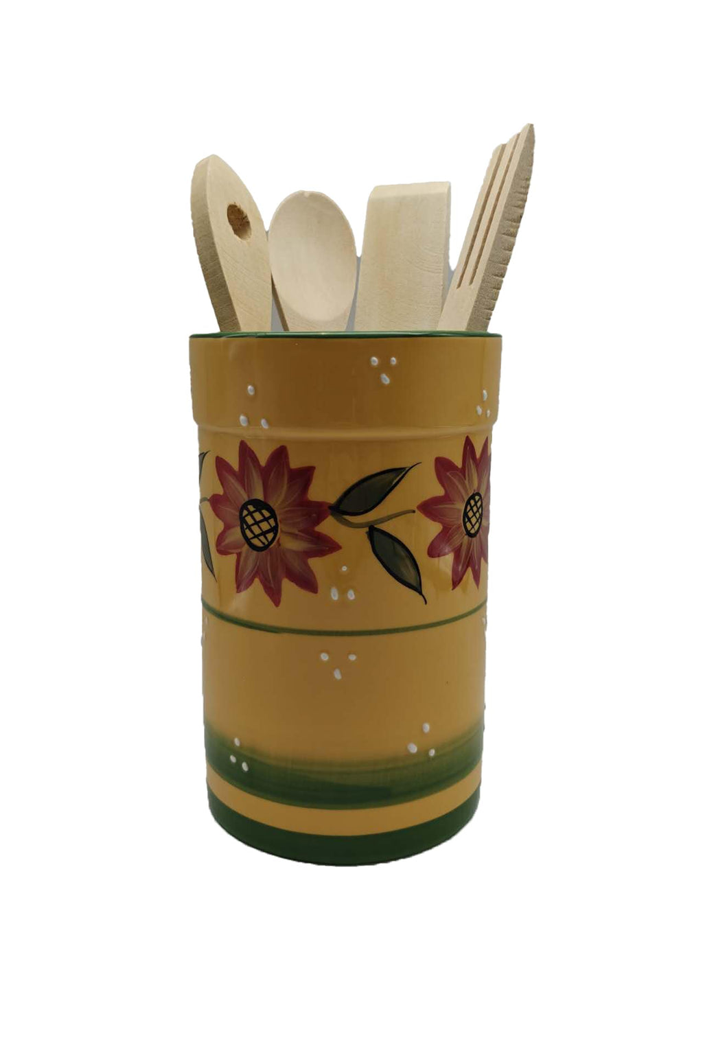 ACK 3D Sunflower Utensil Holder, Utensil Crock, Modern Kitchen Decor, Kitchen Storage