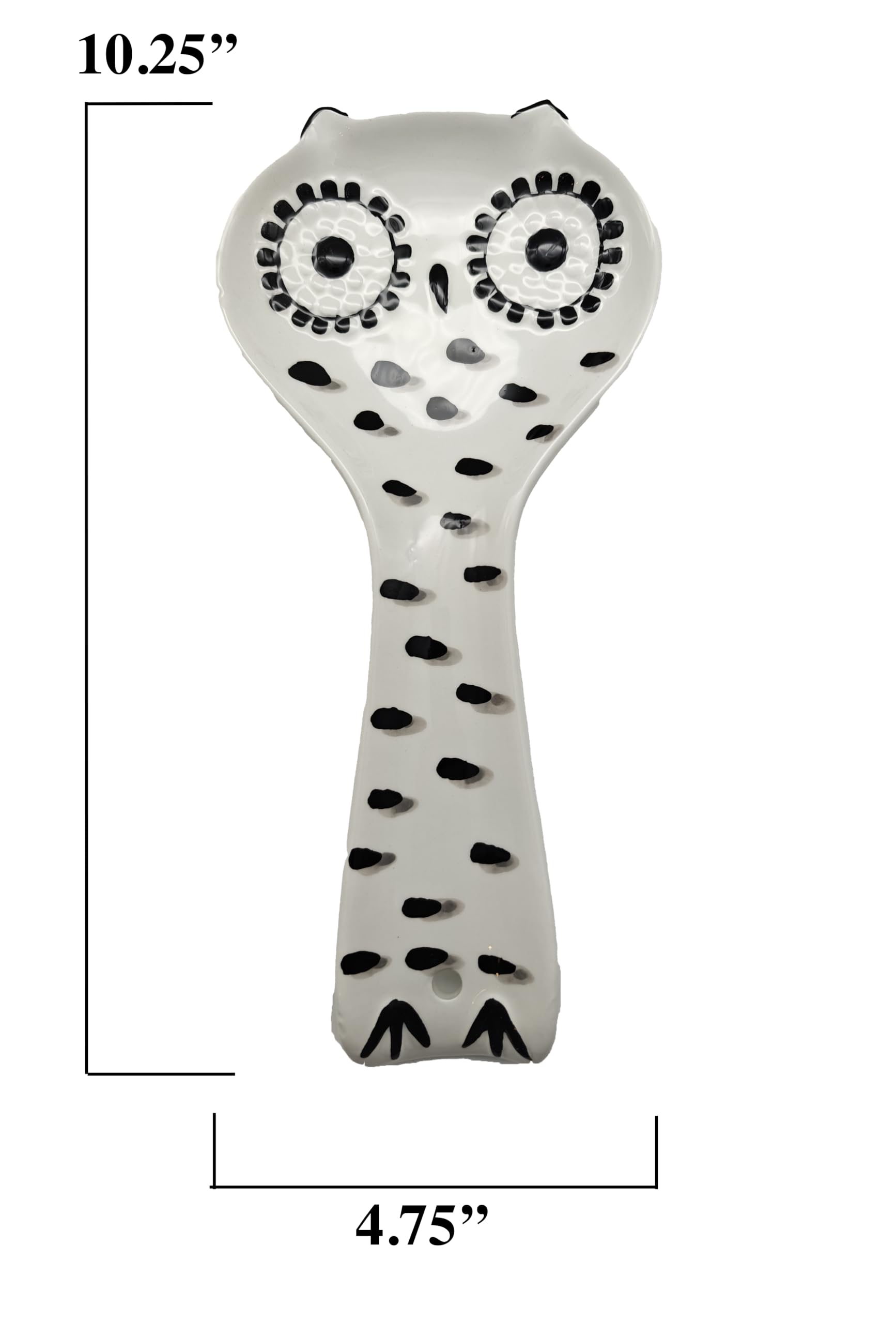 ACK Ceramic Spoon Rest, Cooking Spoon Holder for Kitchen Counter, Utensil Rest for Spoon, Ladle, Spatula, Kitchen Decor