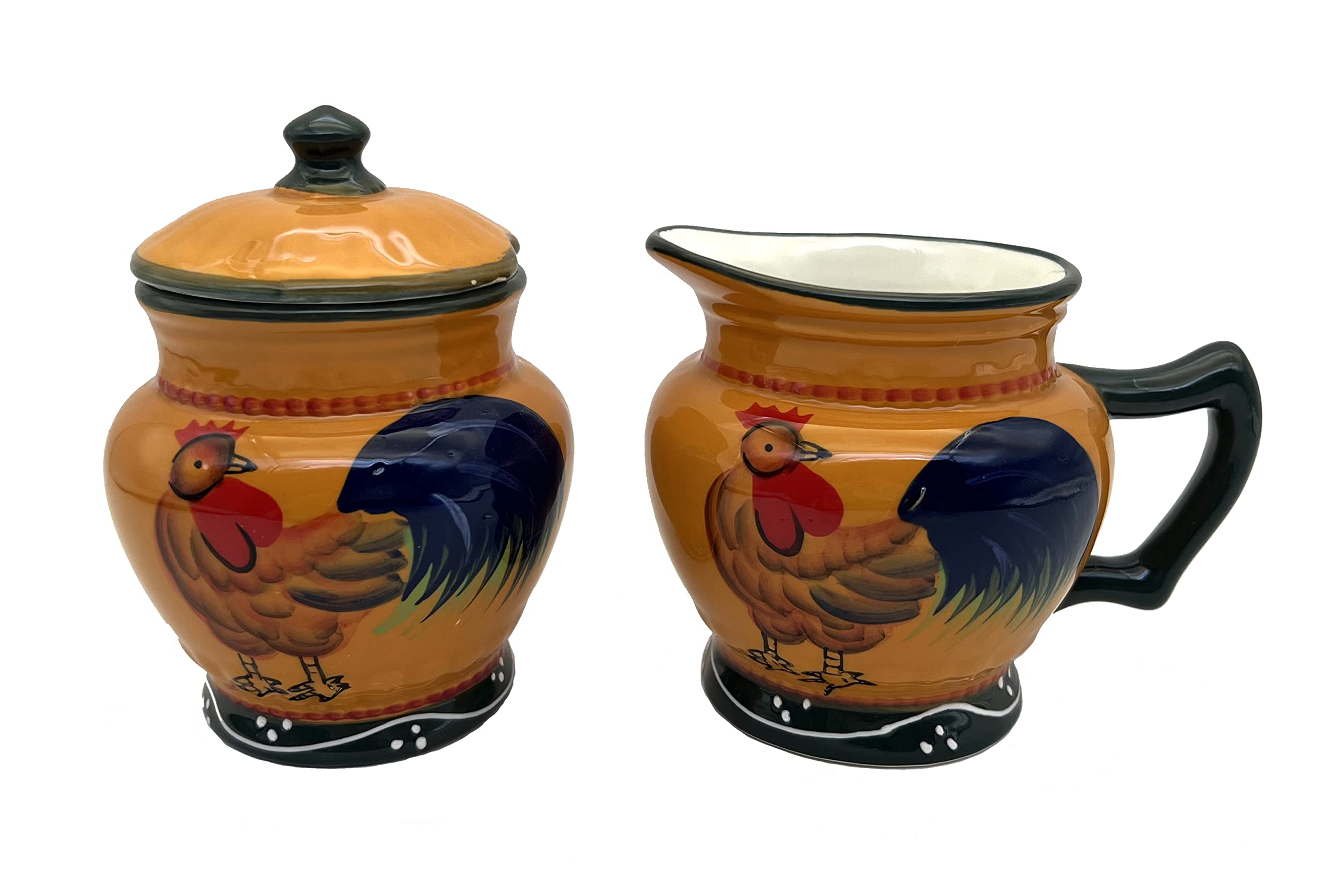 ACK Ceramic Cream and Sugar Set