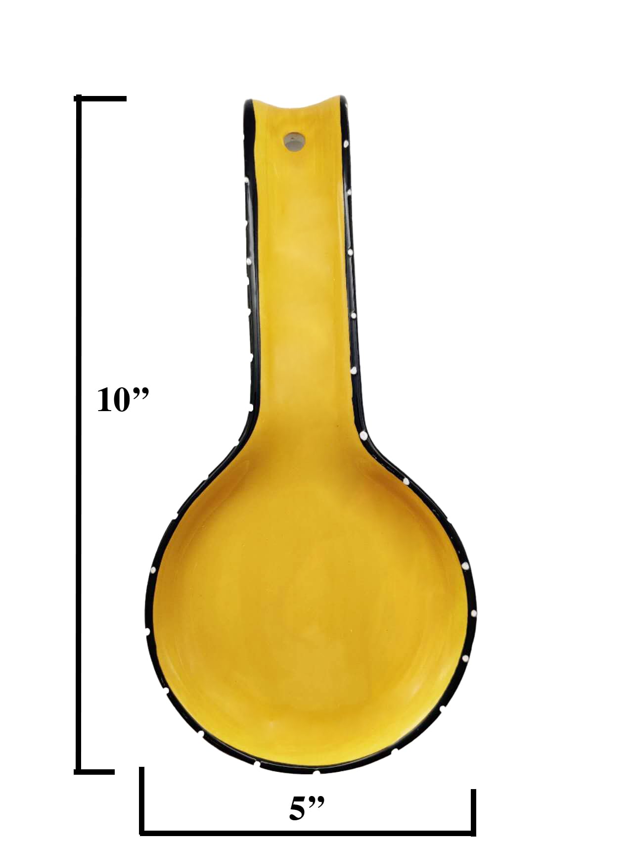 ACK Ceramic Spoon Rest, Cooking Spoon Holder for Kitchen Counter, Utensil Rest for Spoon, Ladle, Spatula, Kitchen Decor