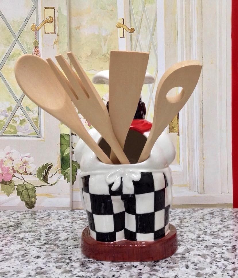 ACK 3D Sunflower Utensil Holder, Utensil Crock, Modern Kitchen Decor, Kitchen Storage