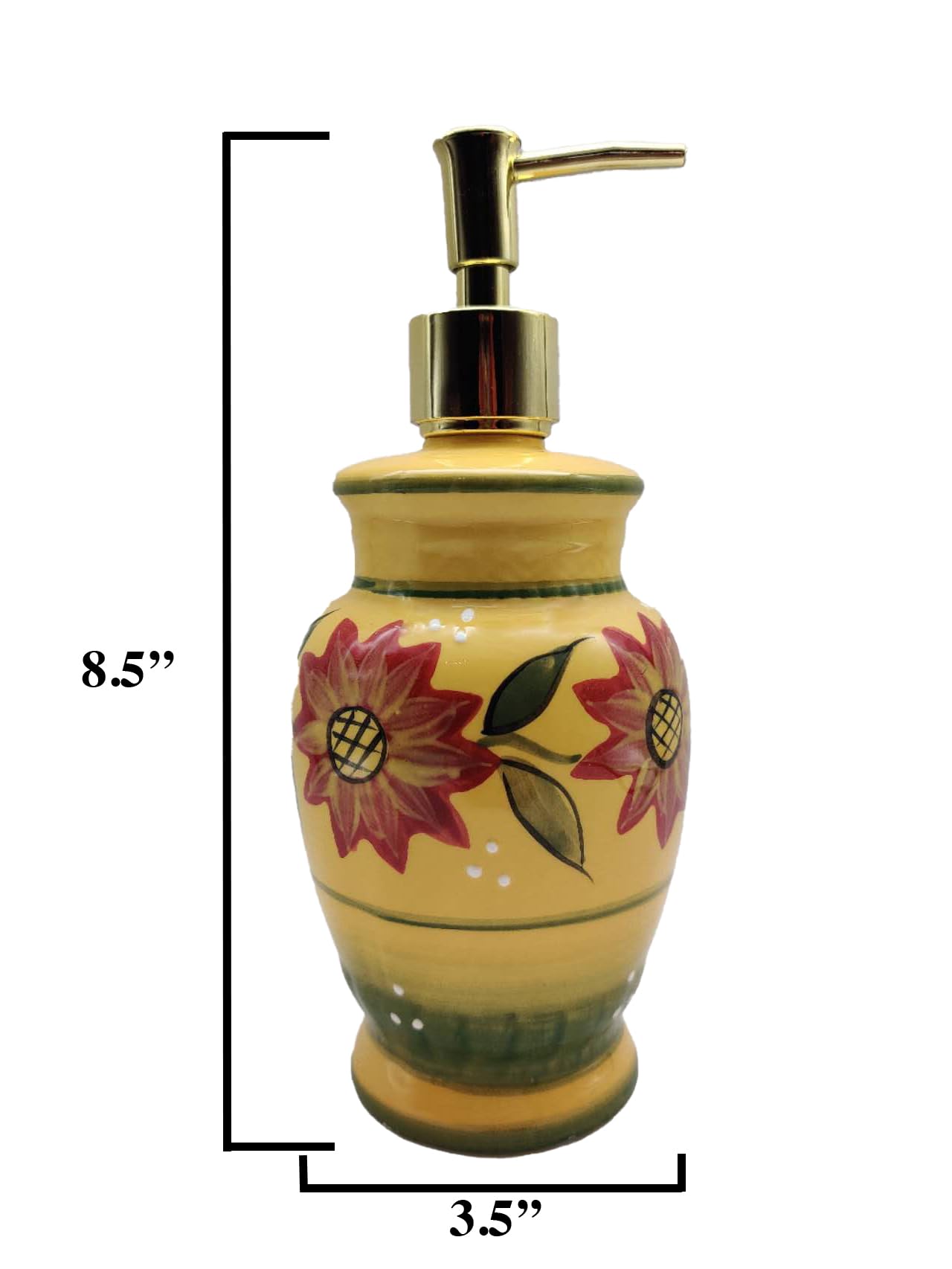 ACK Ceramic Soap Dispenser, Lotion Dispenser, Lotion Jar, Kitchen Décor, Bathroom Décor