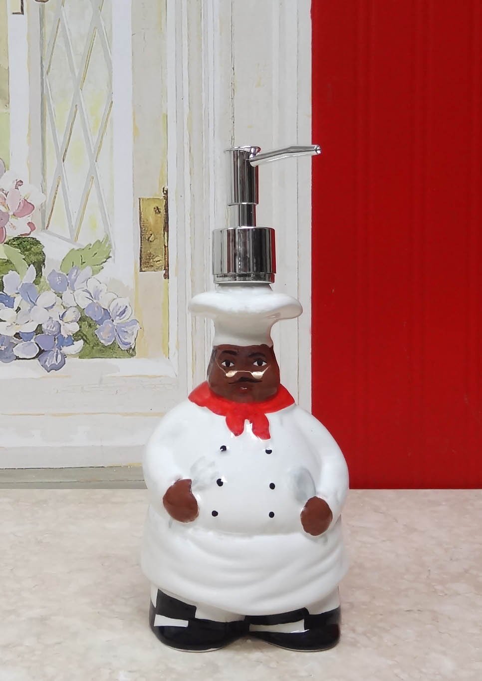 Happy Chef Collection by ACK (SOAP DISPENSER & SPONGE HOLDER SET)