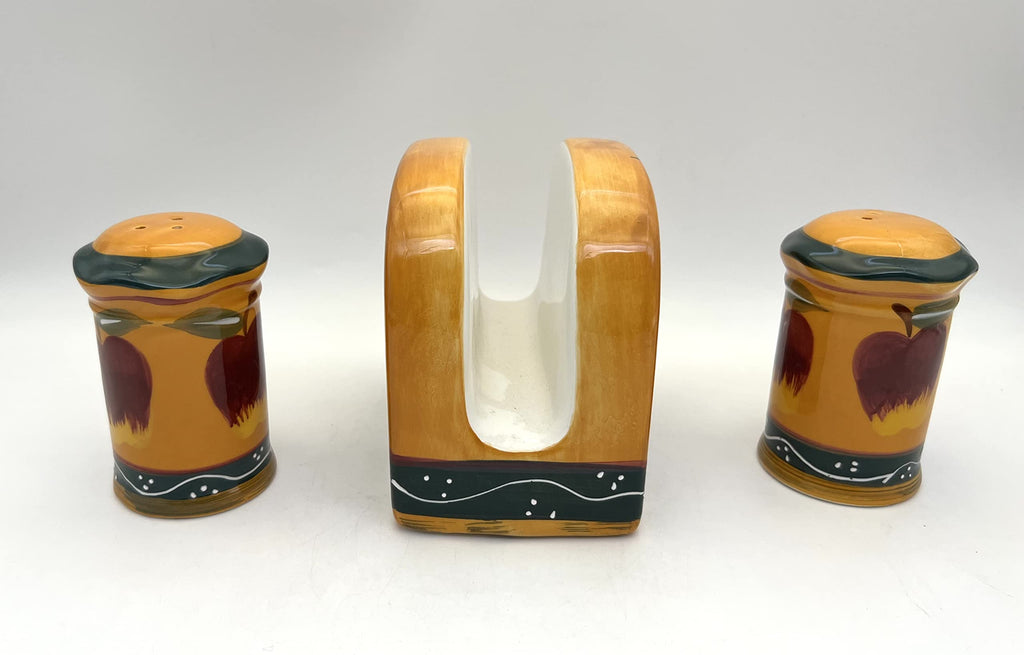 ACK Salt and Pepper Shaker, Kitchen Décor with Napkin holder