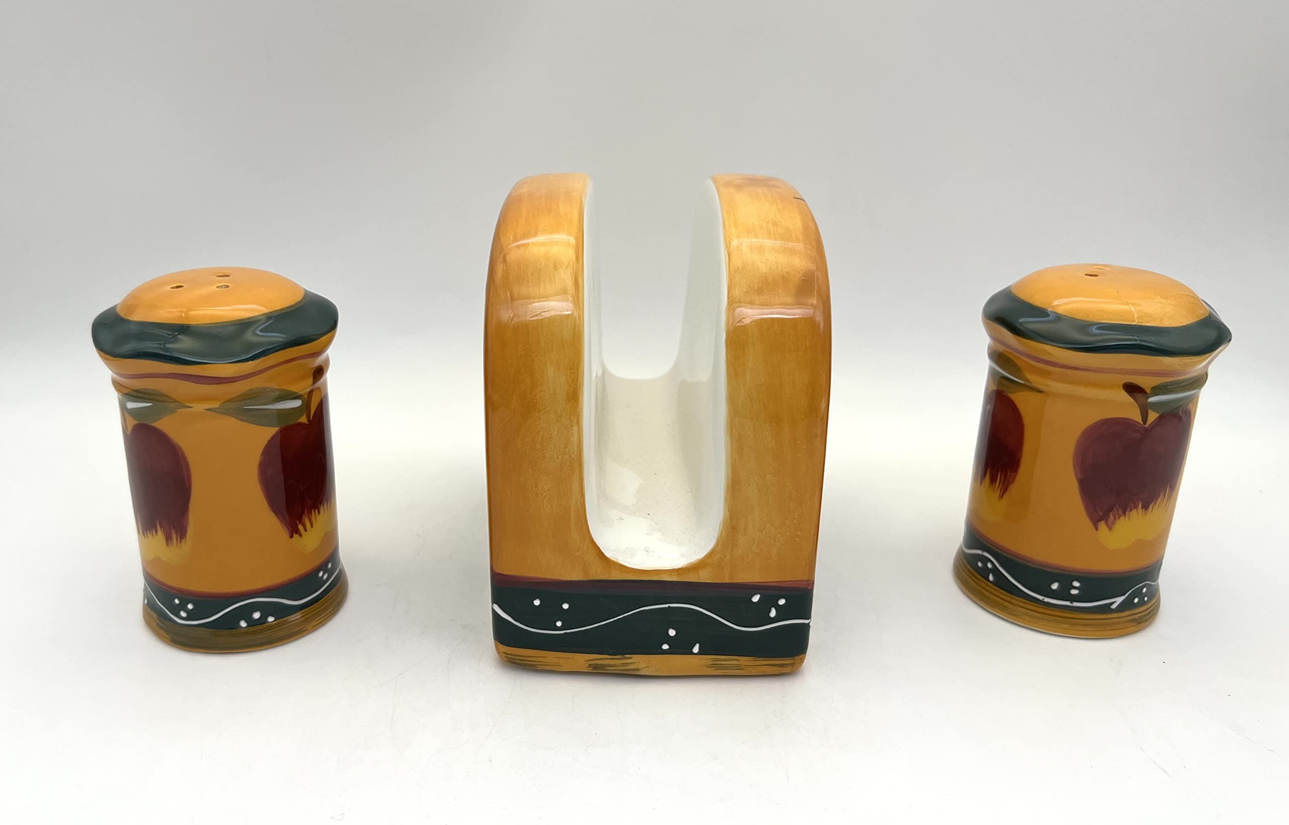 ACK Salt and Pepper Shaker, Kitchen Décor with Napkin holder