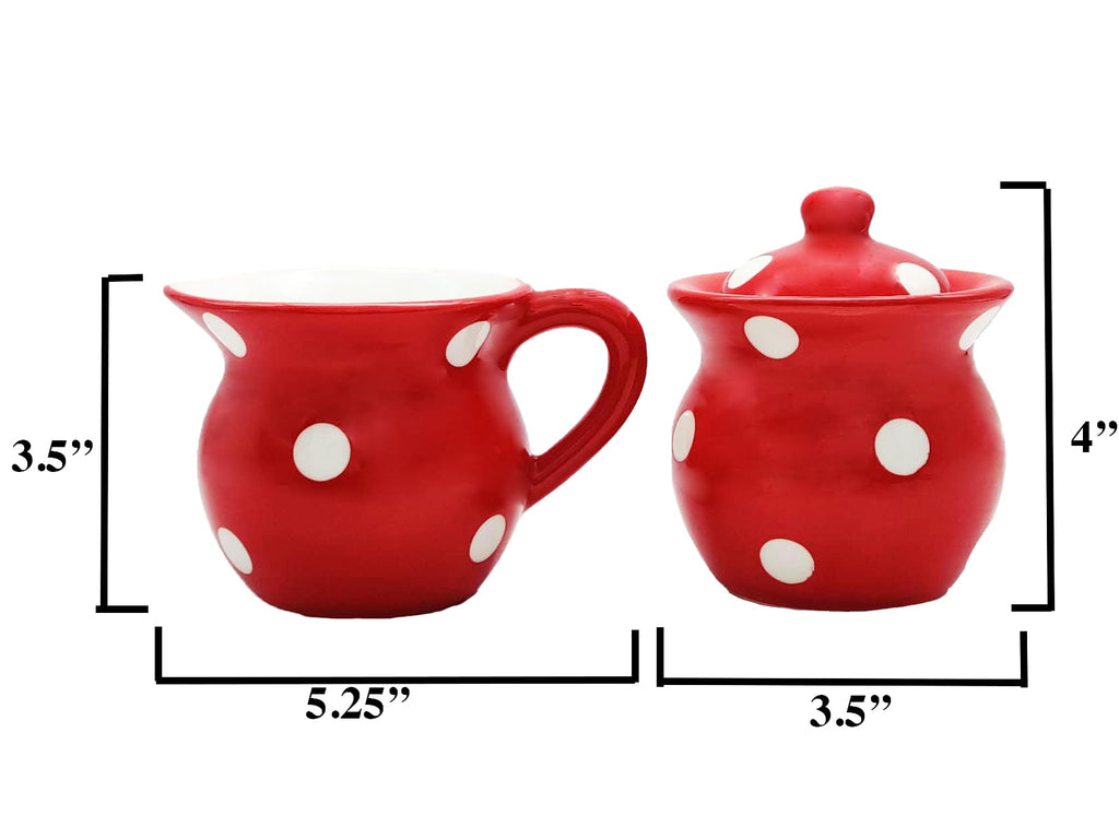 ACK Ceramic Cream and Sugar Set