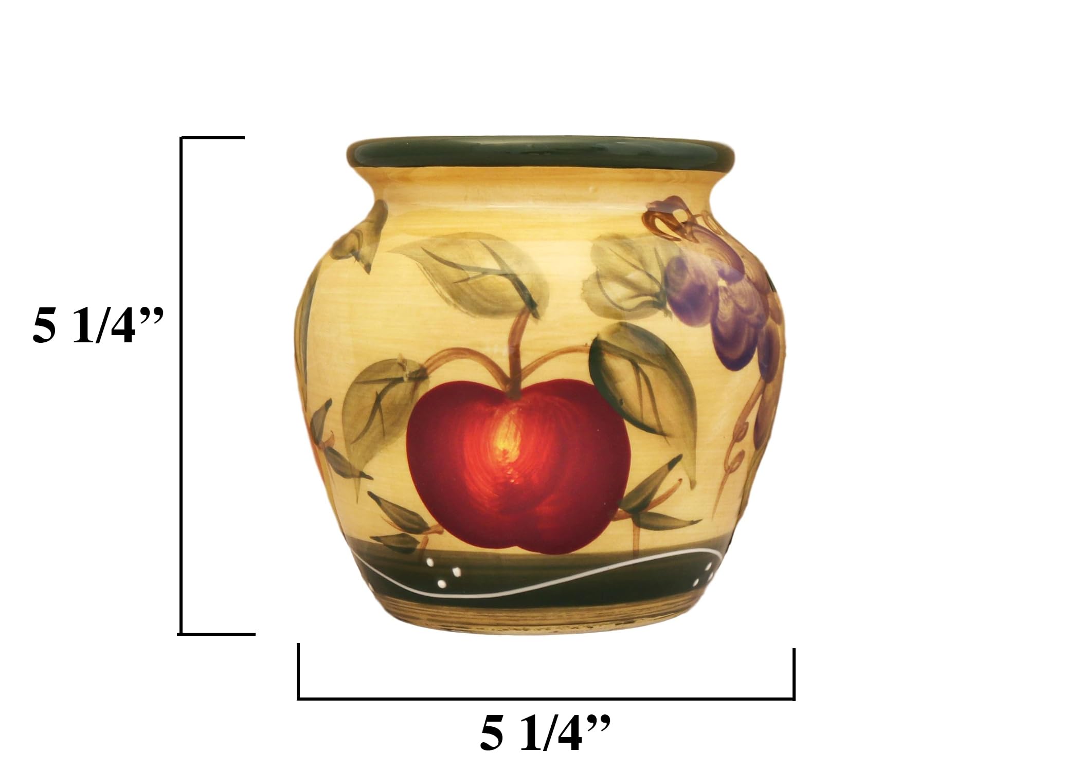 ACK Ceramic Hand Painted Tart Burner, Wax Melter, Wax Melt Warmer, Candle Wax Burner