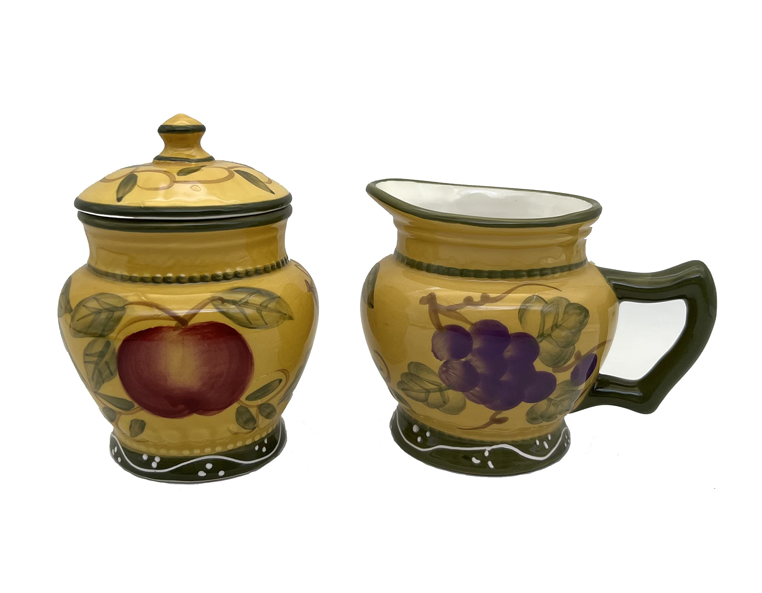ACK Ceramic Cream and Sugar Set