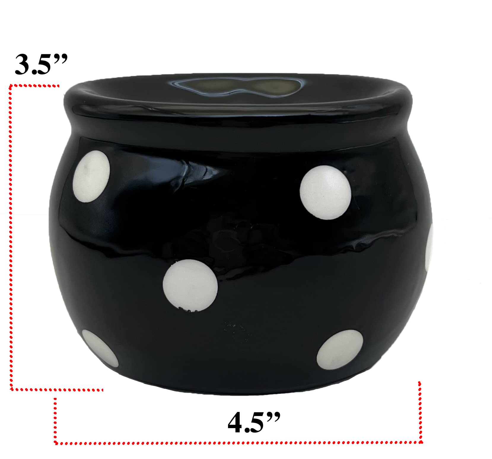 ACK Ceramic Hand Painted Soap/Sponge Holder for Kitchen Sink, Kitchen Décor, Scouring Pad