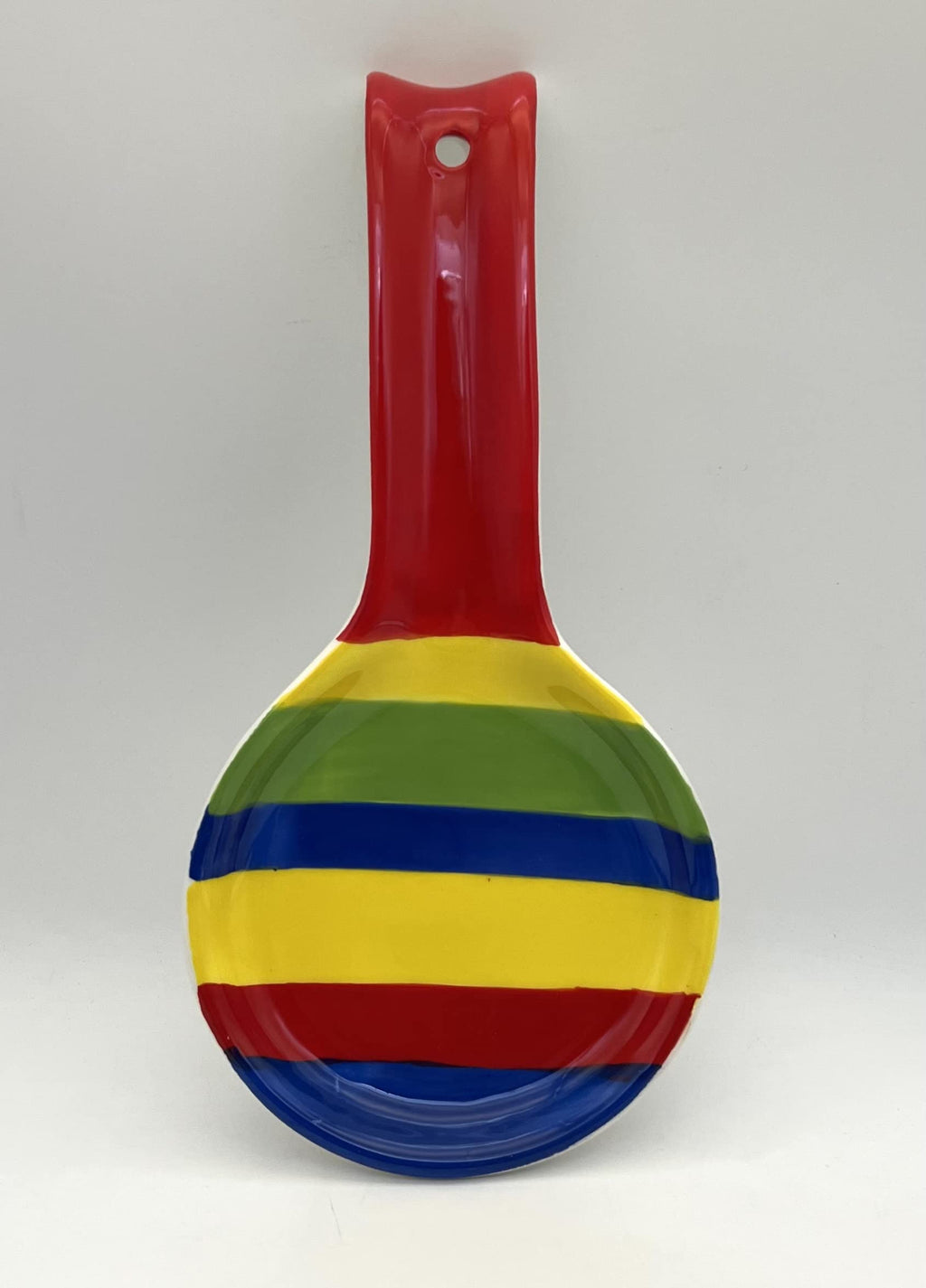 ACK Ceramic Spoon Rest, Cooking Spoon Holder for Kitchen Counter, Utensil Rest for Spoon, Ladle, Spatula, Kitchen Decor