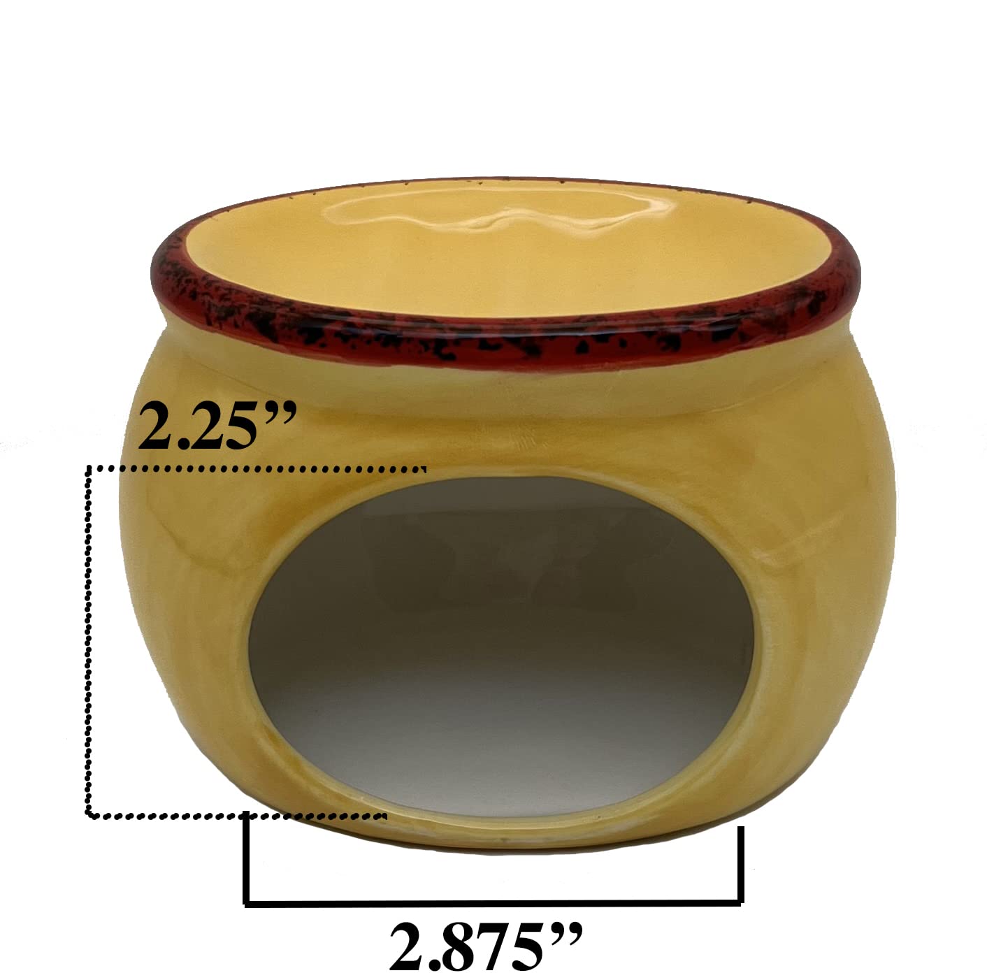 ACK Ceramic Hand Painted Soap/Sponge Holder for Kitchen Sink, Kitchen Décor, Scouring Pad