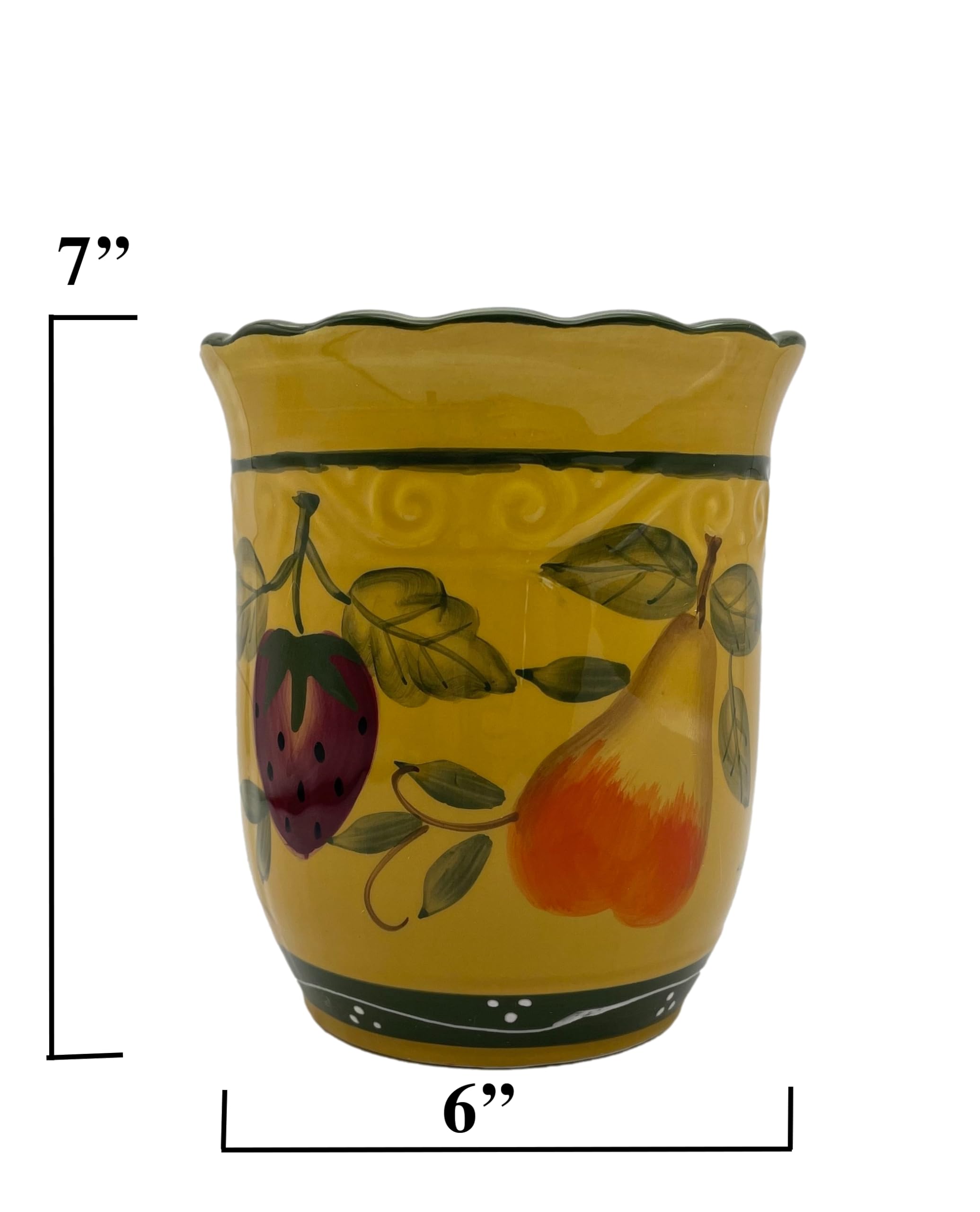 ACK 3D Sunflower Utensil Holder, Utensil Crock, Modern Kitchen Decor, Kitchen Storage
