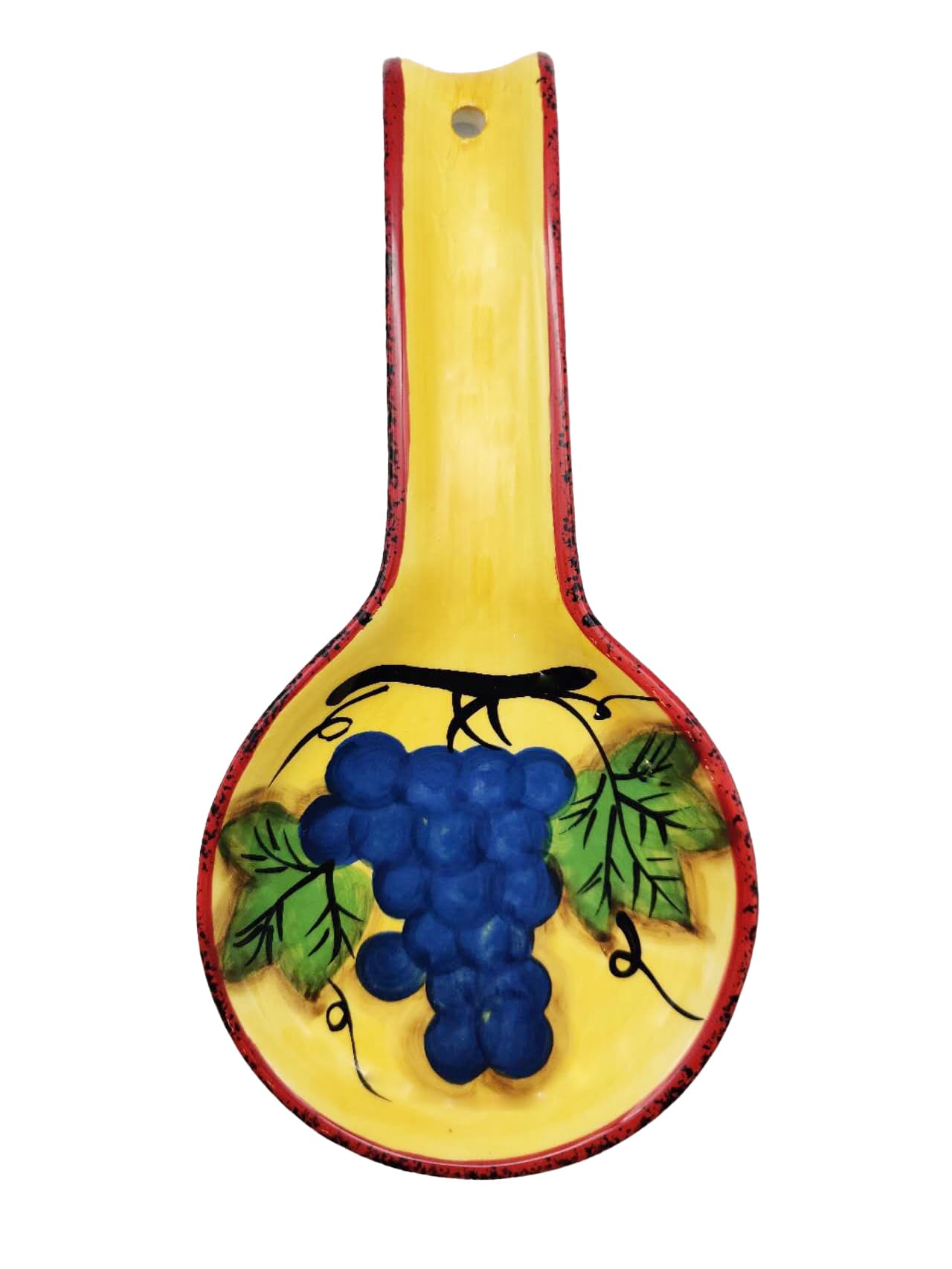 ACK Ceramic Spoon Rest, Cooking Spoon Holder for Kitchen Counter, Utensil Rest for Spoon, Ladle, Spatula, Kitchen Decor
