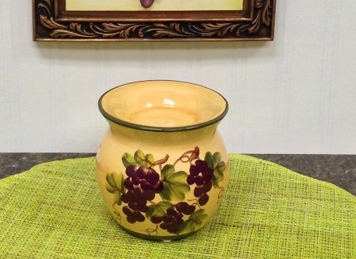 ACK Ceramic Hand Painted Tart Burner, Wax Melter, Wax Melt Warmer, Candle Wax Burner