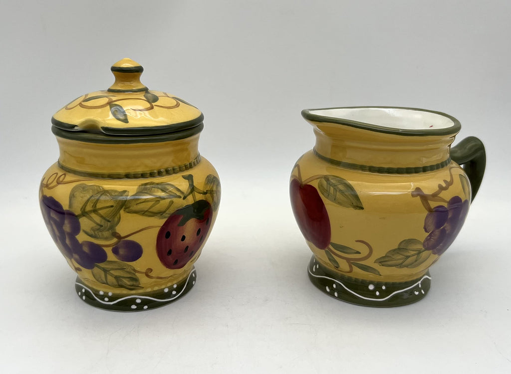 ACK Ceramic Cream and Sugar Set