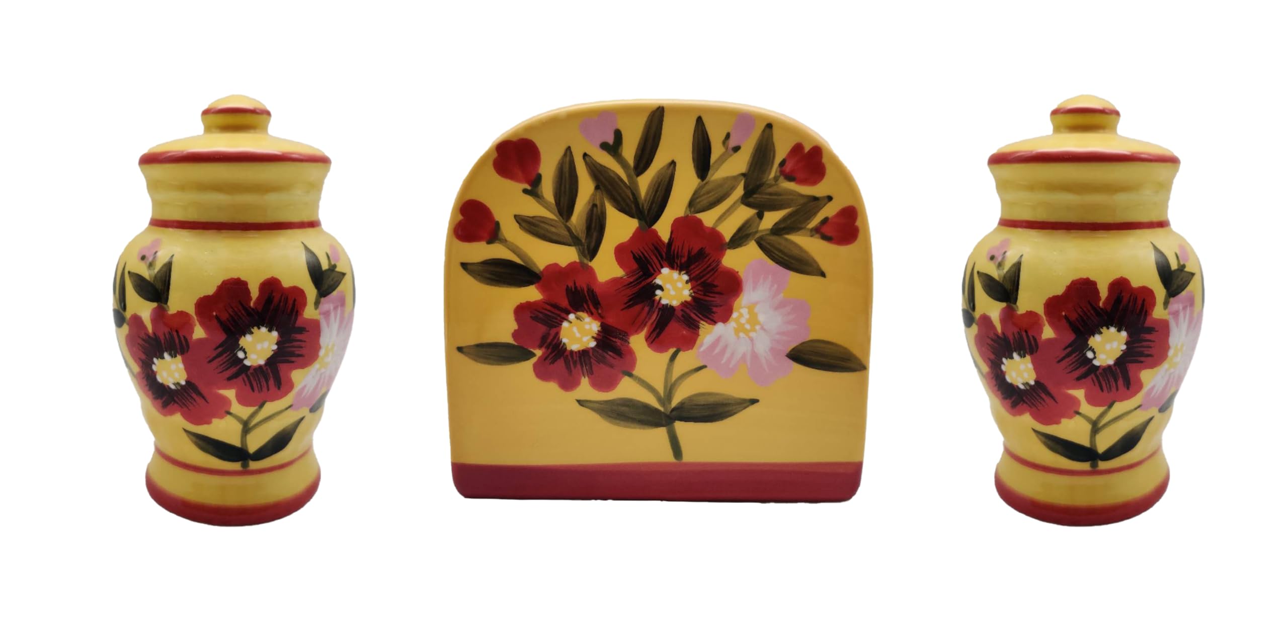 ACK Salt and Pepper Shaker, Kitchen Décor with Napkin holder