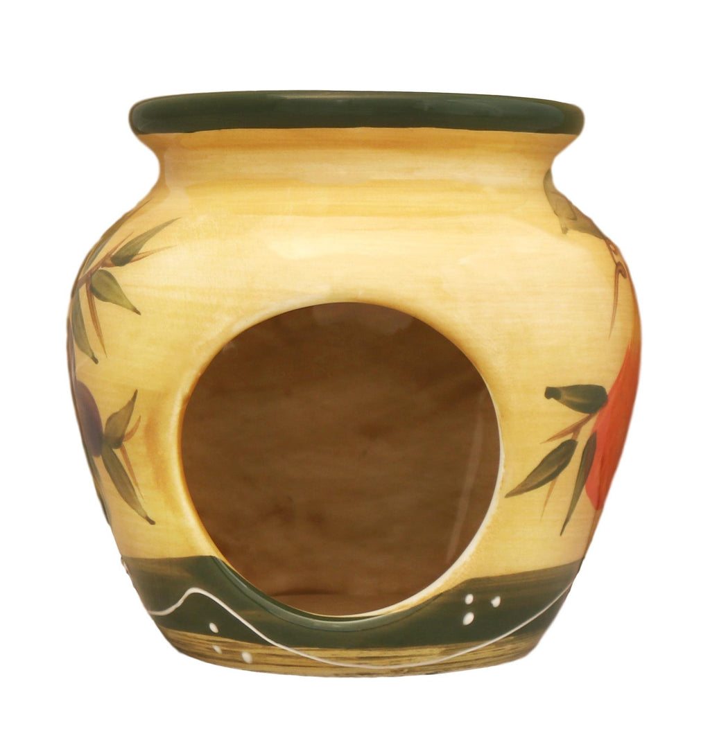 ACK Ceramic Hand Painted Tart Burner, Wax Melter, Wax Melt Warmer, Candle Wax Burner