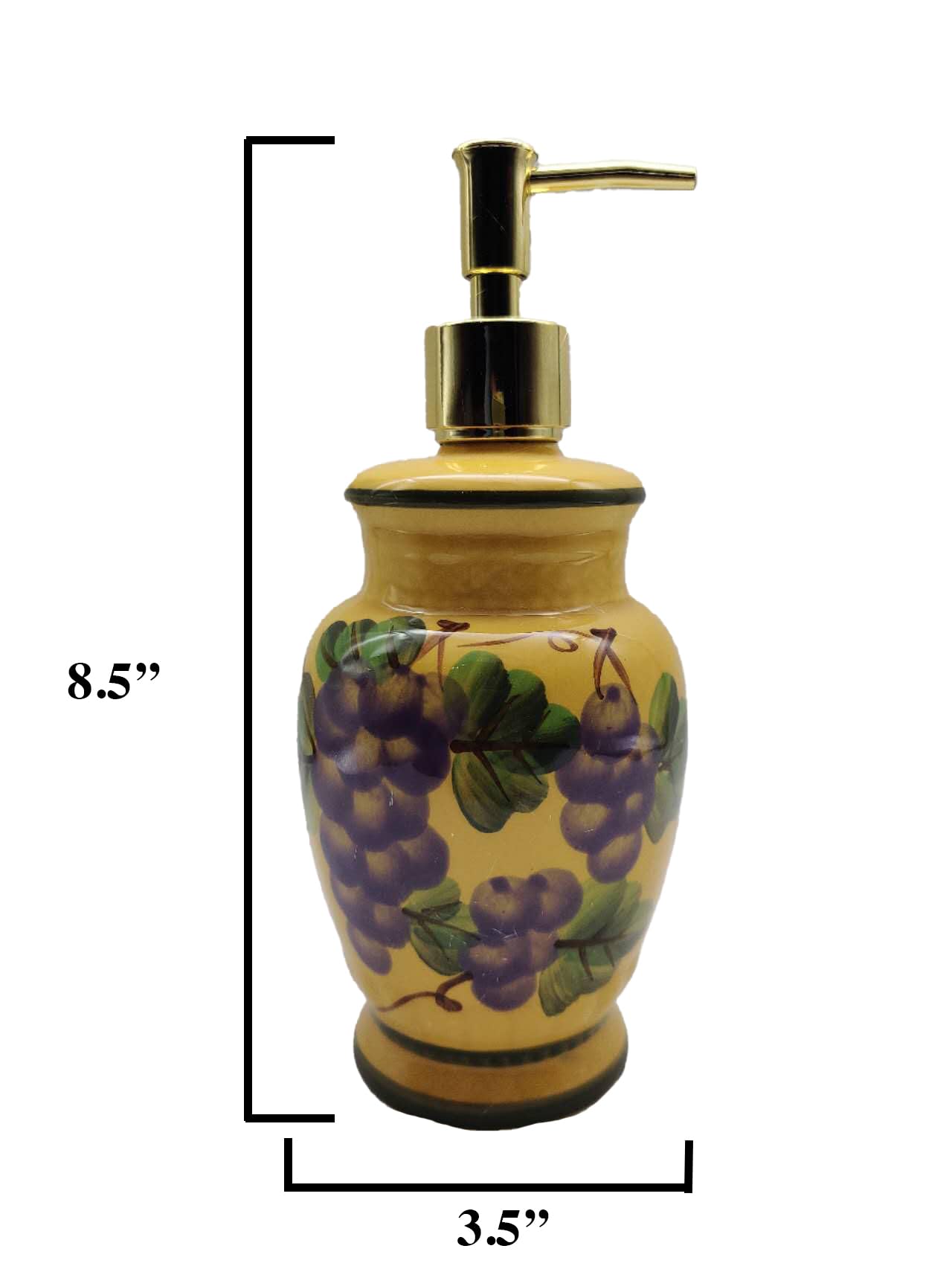 ACK Ceramic Soap Dispenser, Lotion Dispenser, Lotion Jar, Kitchen Décor, Bathroom Décor