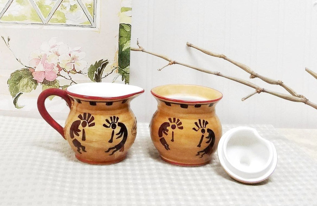 ACK Ceramic Cream and Sugar Set