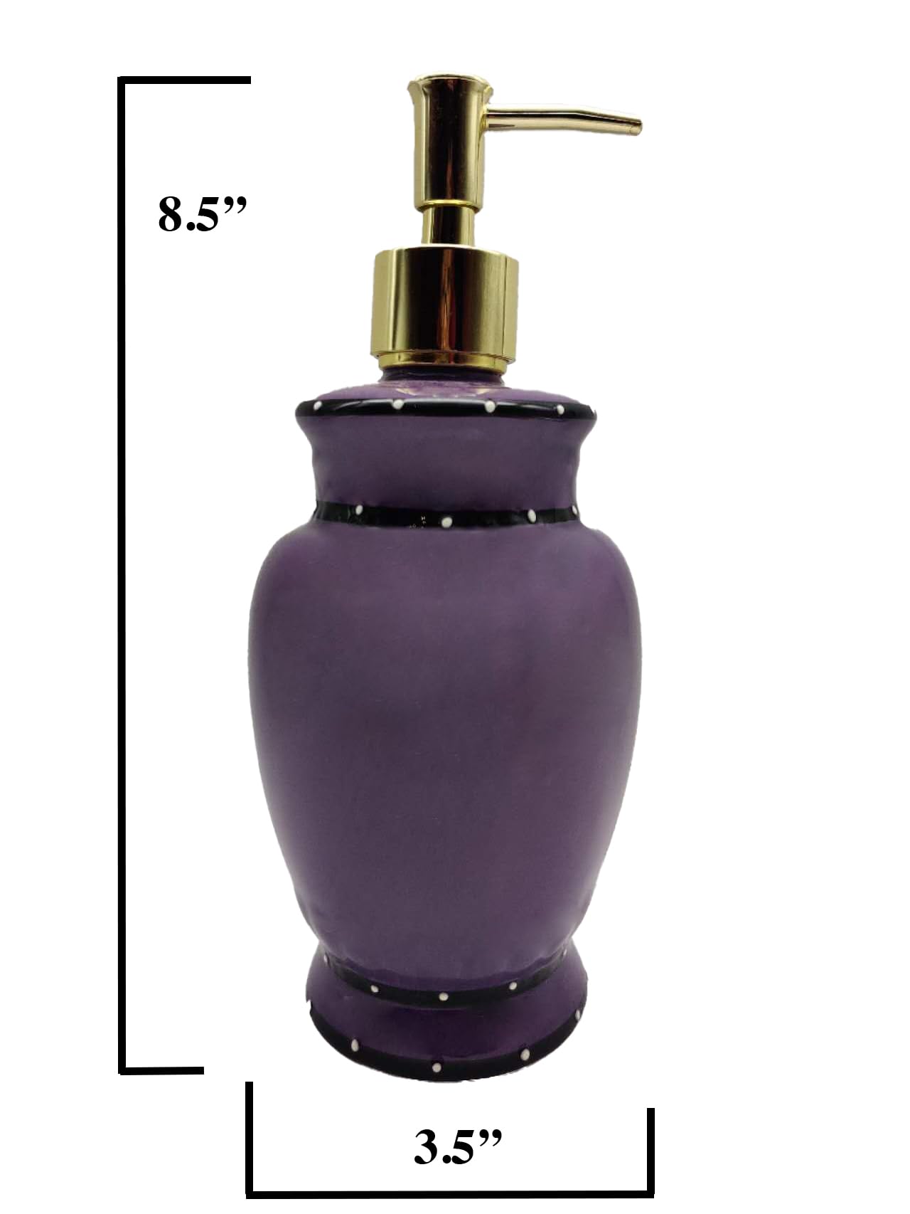 ACK Ceramic Soap Dispenser, Lotion Dispenser, Lotion Jar, Kitchen Décor, Bathroom Décor
