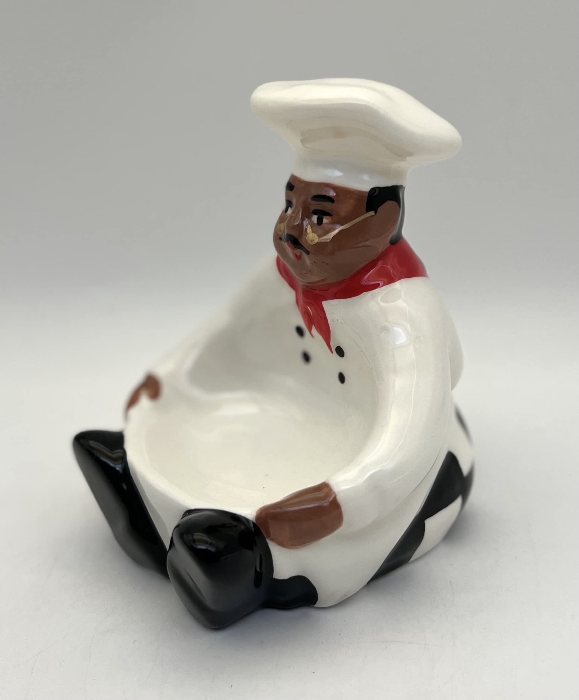 ACK Ceramic Hand Painted Soap/Sponge Holder for Kitchen Sink, Kitchen Décor, Scouring Pad