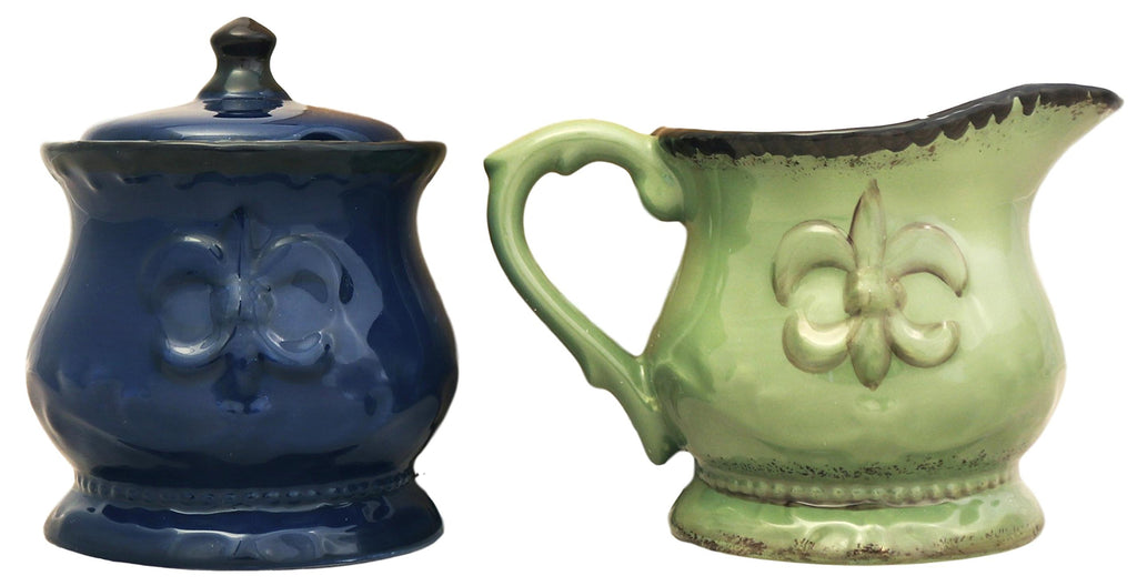 ACK Ceramic Cream and Sugar Set