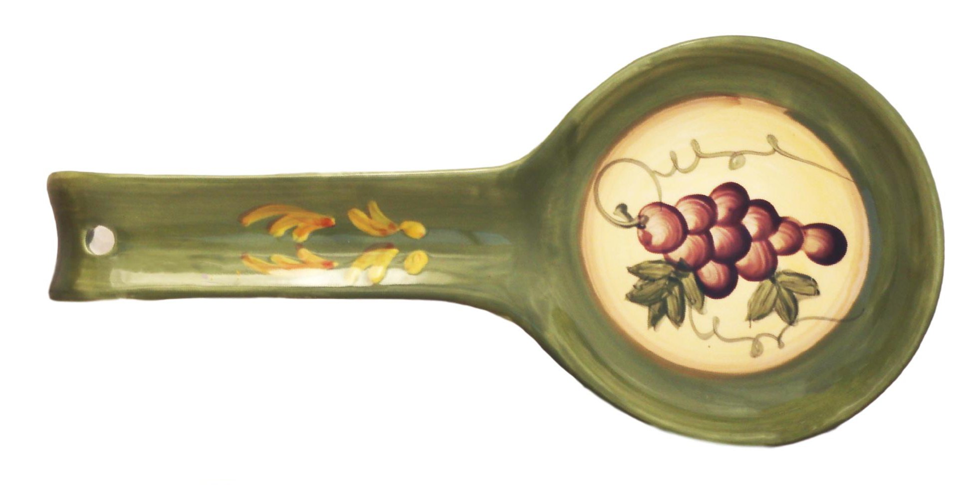ACK Ceramic Spoon Rest, Cooking Spoon Holder for Kitchen Counter, Utensil Rest for Spoon, Ladle, Spatula, Kitchen Decor