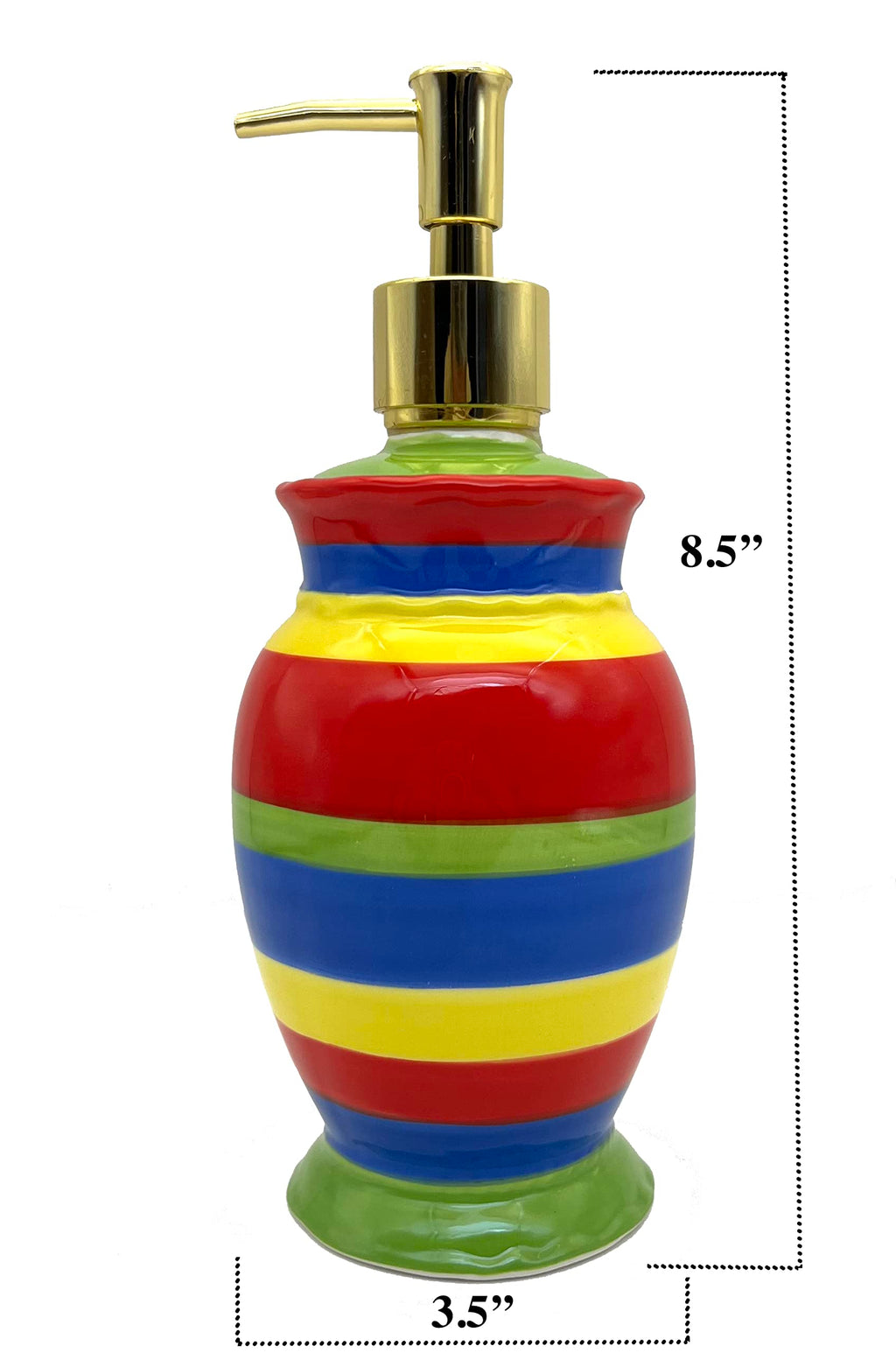 ACK Ceramic Soap Dispenser, Lotion Dispenser, Lotion Jar, Kitchen Décor, Bathroom Décor