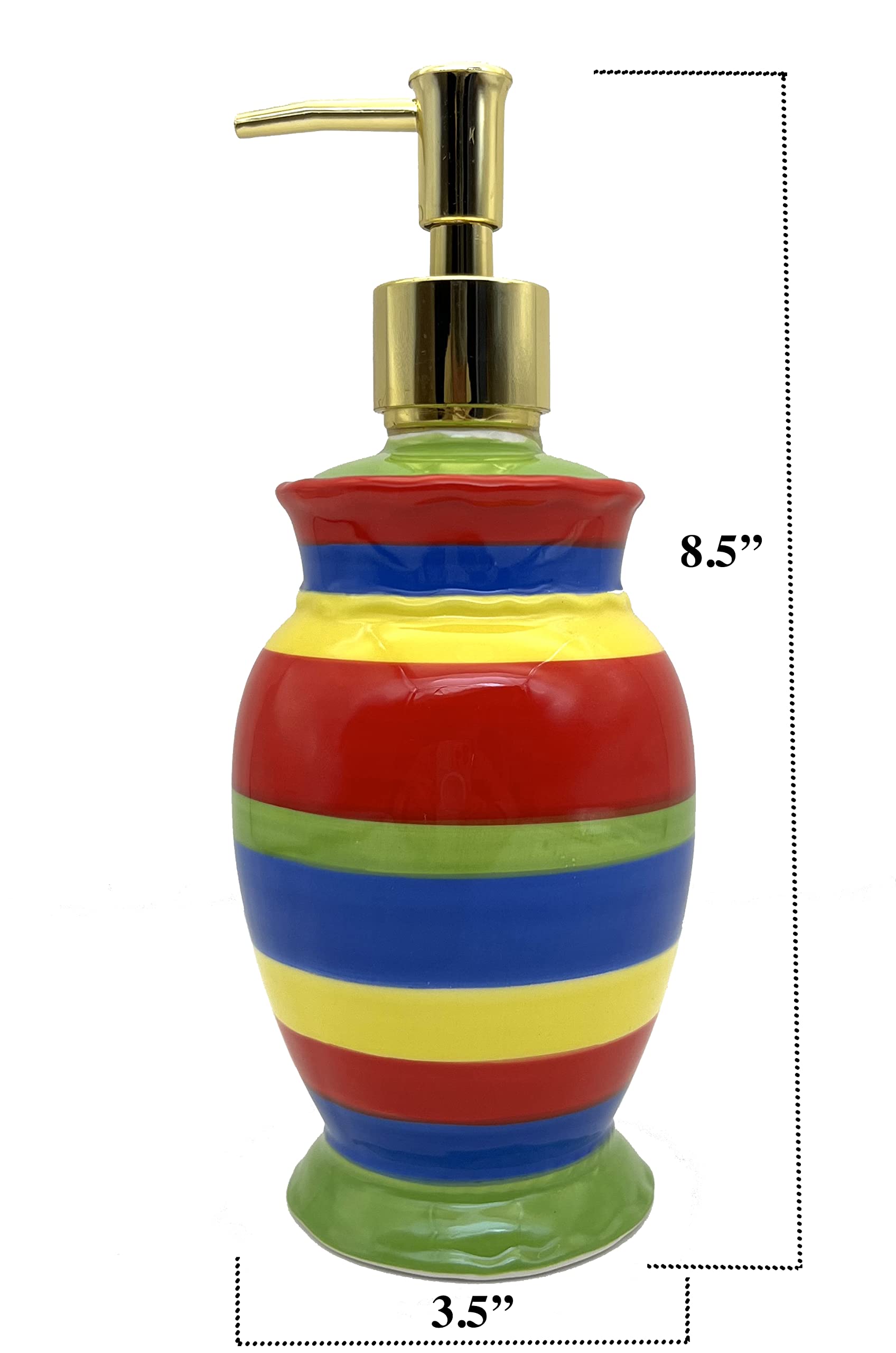 ACK Ceramic Soap Dispenser, Lotion Dispenser, Lotion Jar, Kitchen Décor, Bathroom Décor