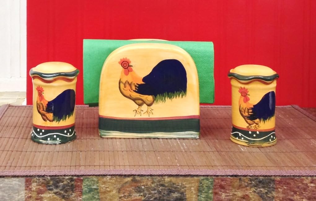 ACK Salt and Pepper Shaker, Kitchen Décor with Napkin holder