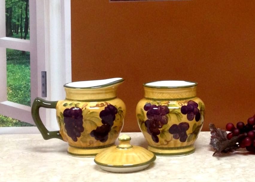ACK Ceramic Cream and Sugar Set