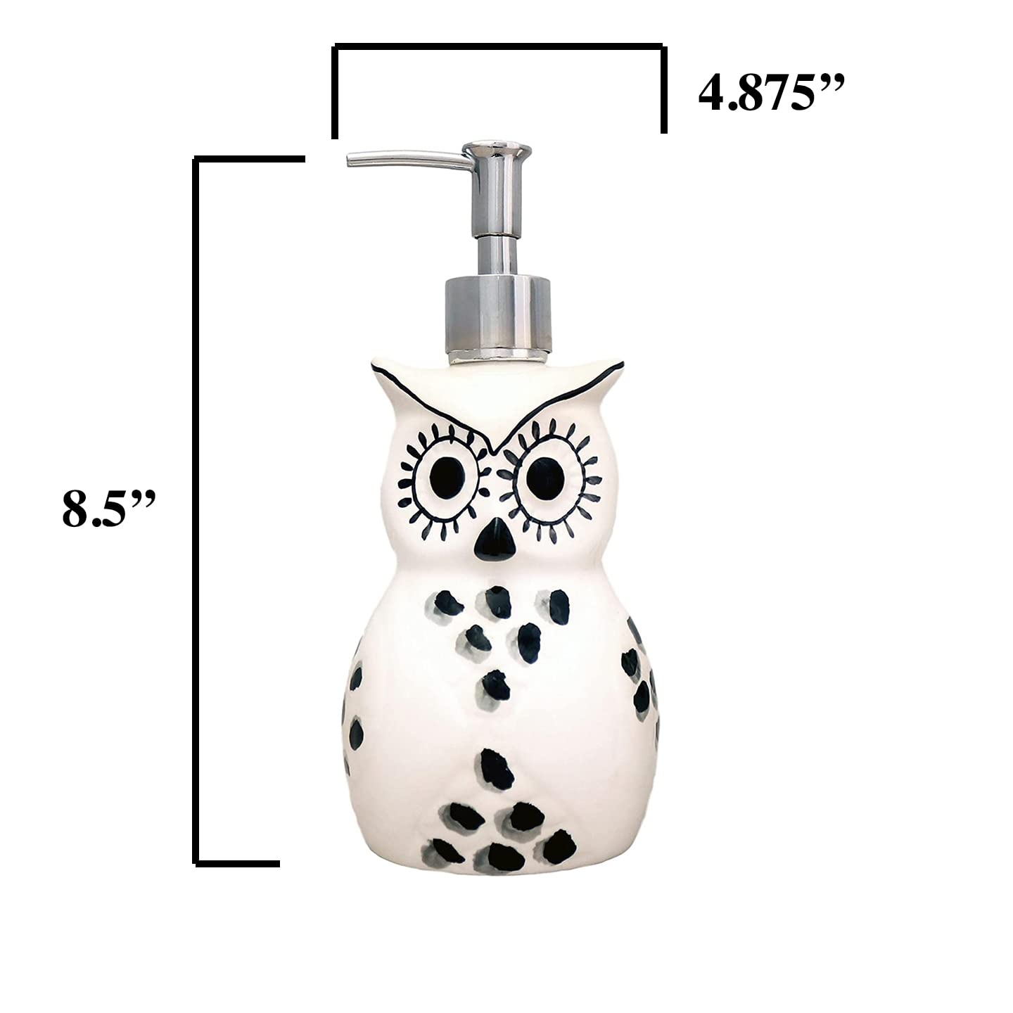 ACK Ceramic Soap Dispenser, Lotion Dispenser, Lotion Jar, Kitchen Décor, Bathroom Décor