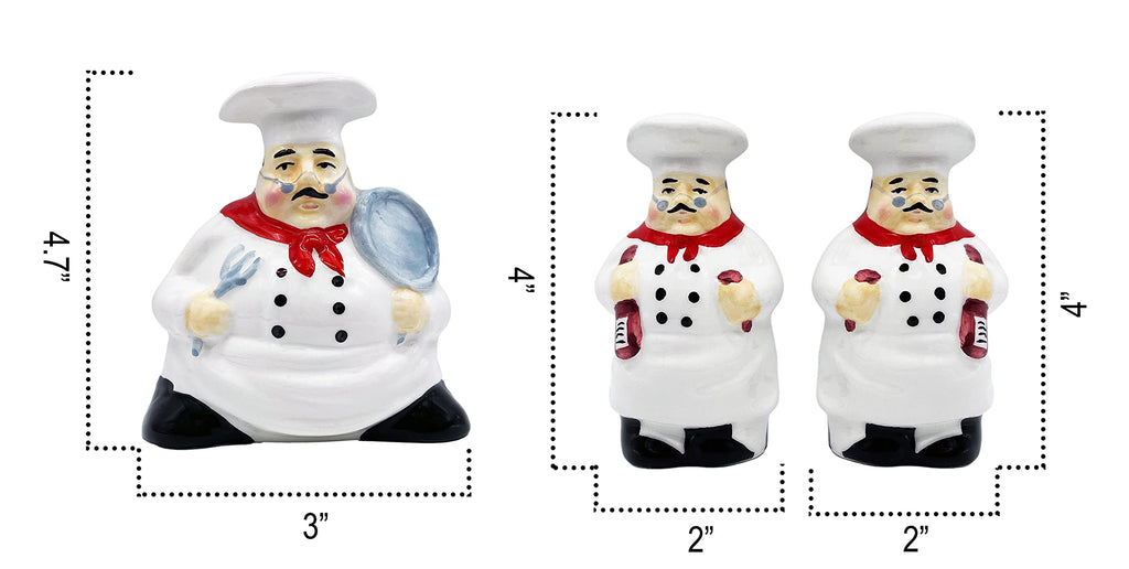 ACK Salt and Pepper Shaker, Kitchen Décor with Napkin holder